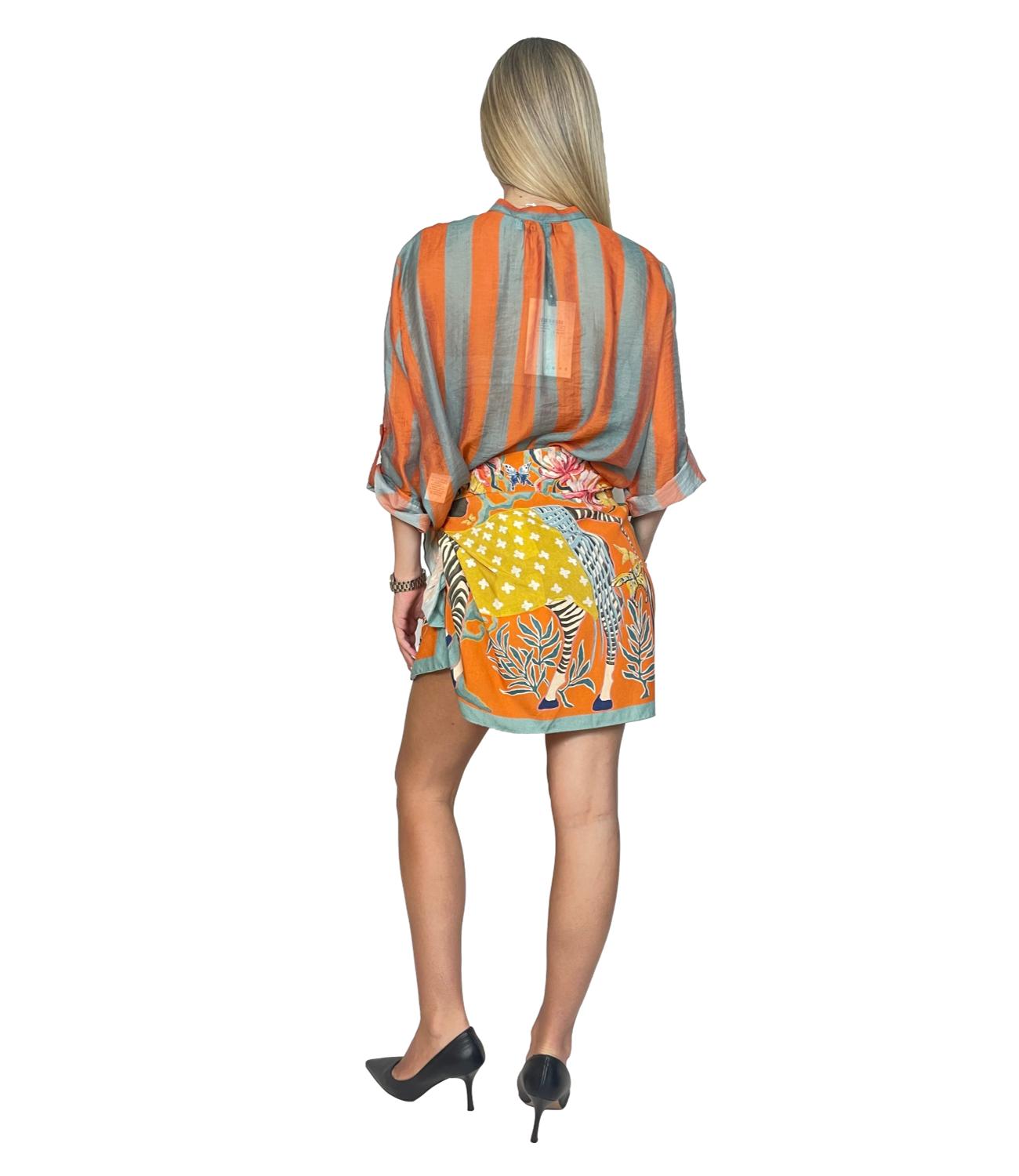 Have One Camicia da Donna - Riga Carta Da Zucchero/cuoio - CvS-Q422