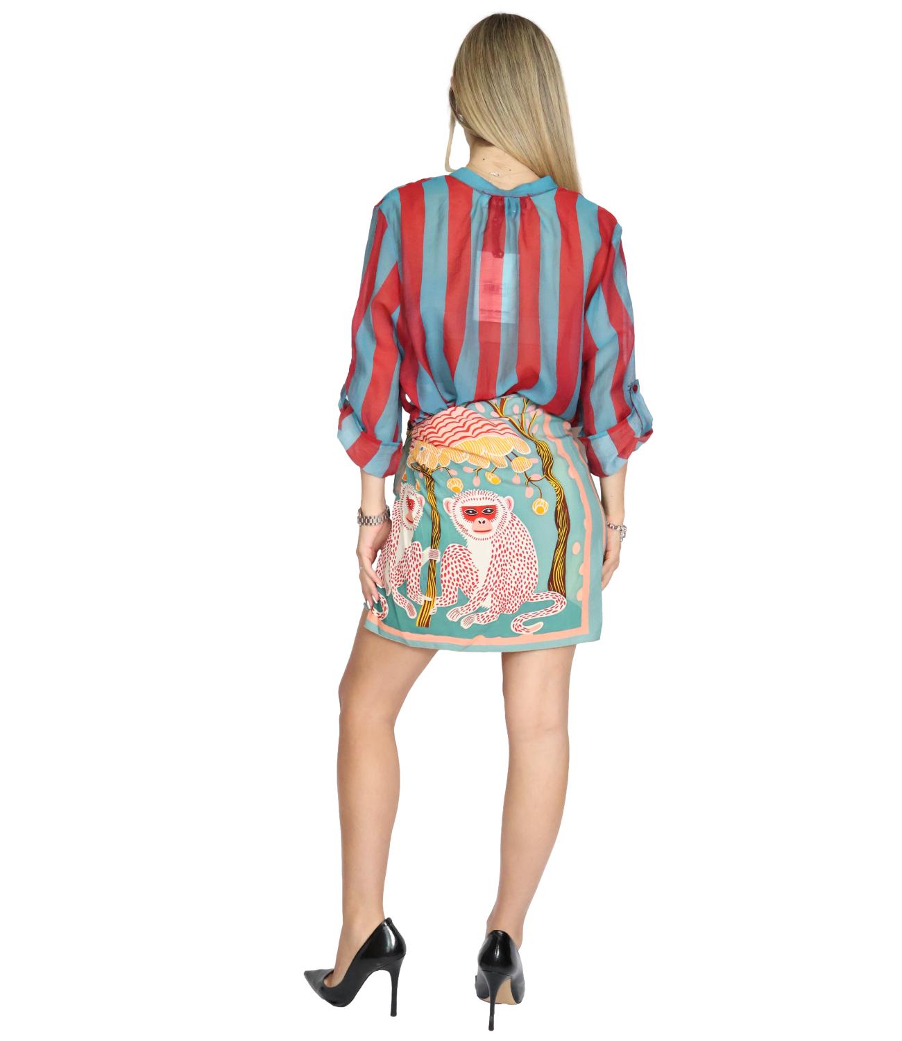 Have One Camicia da Donna - Riga Petrolio - CvS-Q422