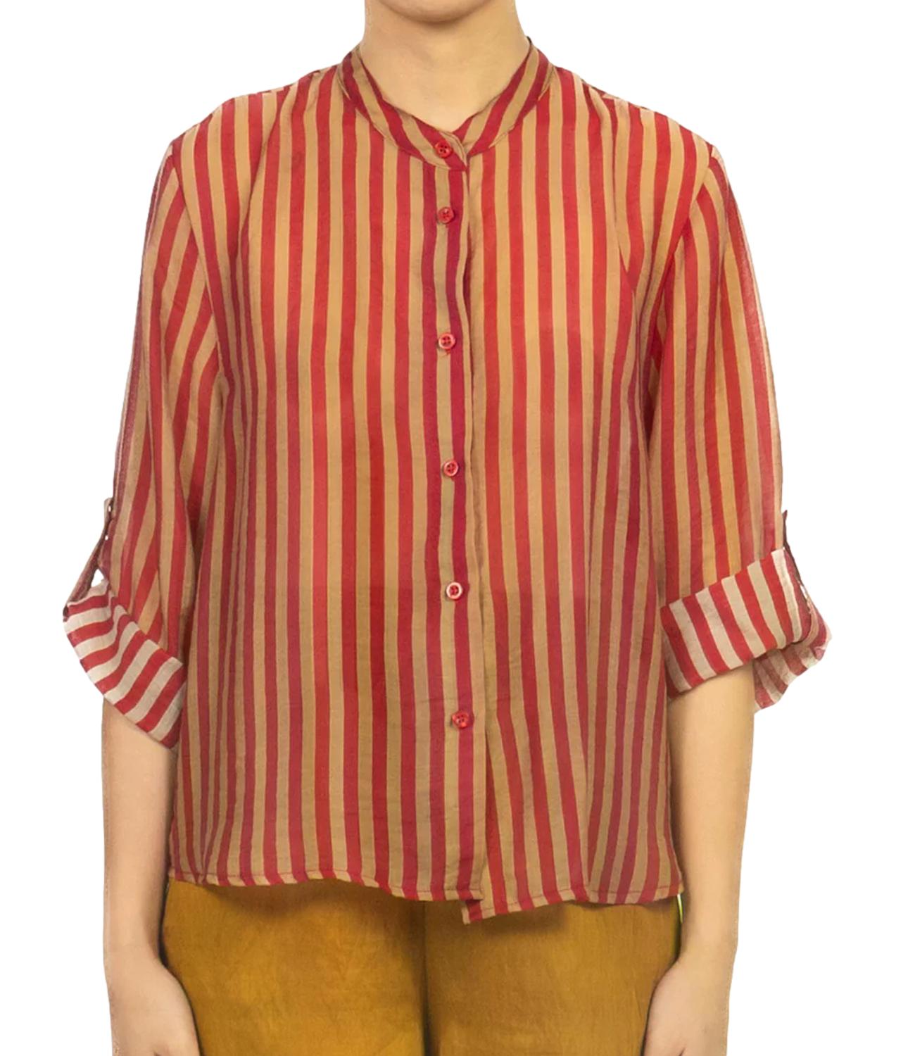 Have One Camicia da Donna - Riga India/sabbia - CvS-Q423
