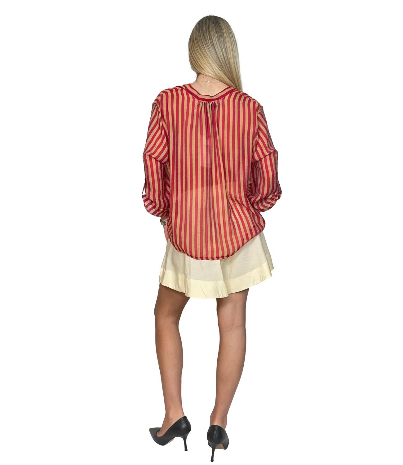 Have One Camicia da Donna - Riga India/sabbia - CvS-Q423