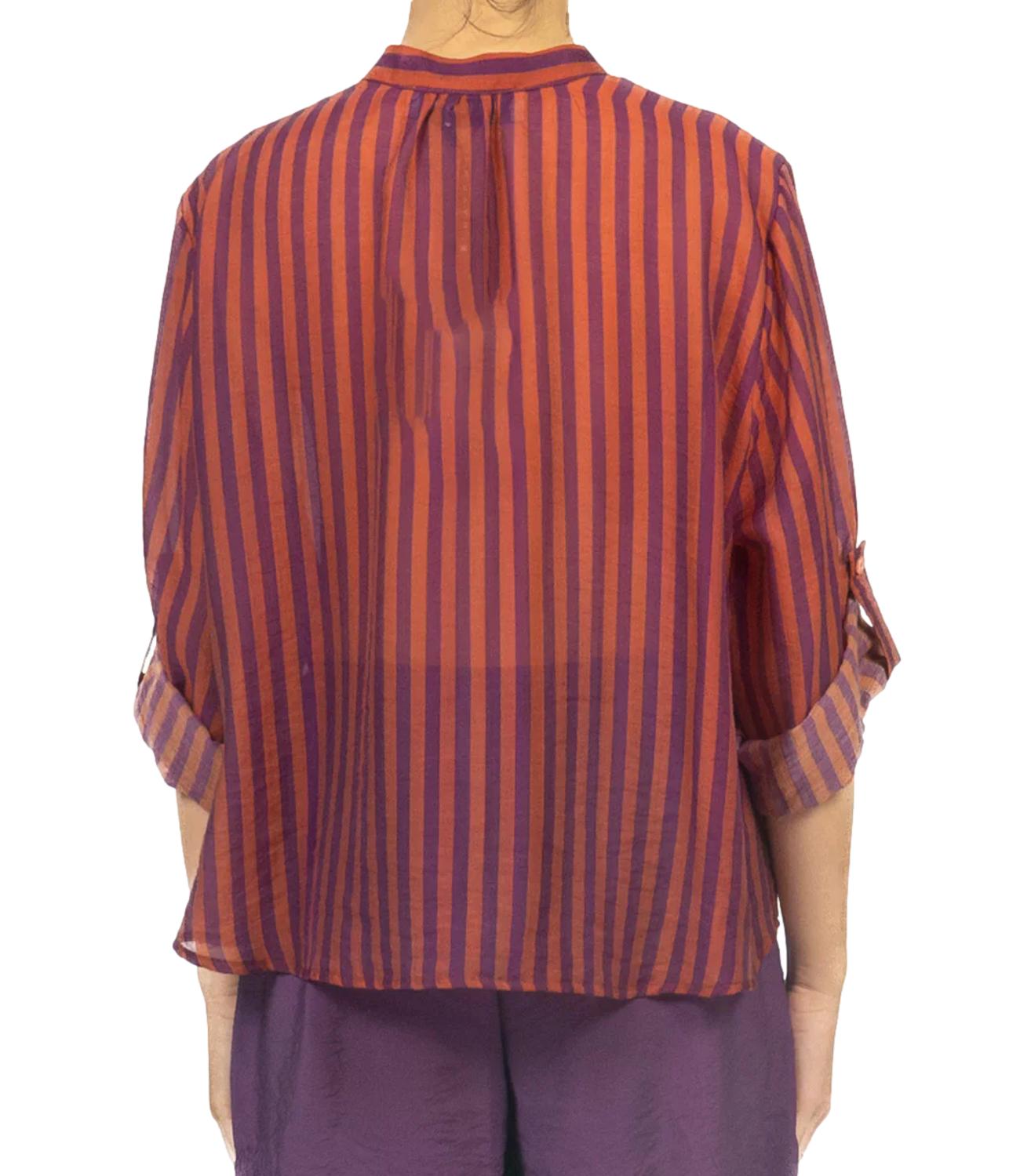 Have One Camicia da Donna - Riga Arancio/viola - CvS-Q423
