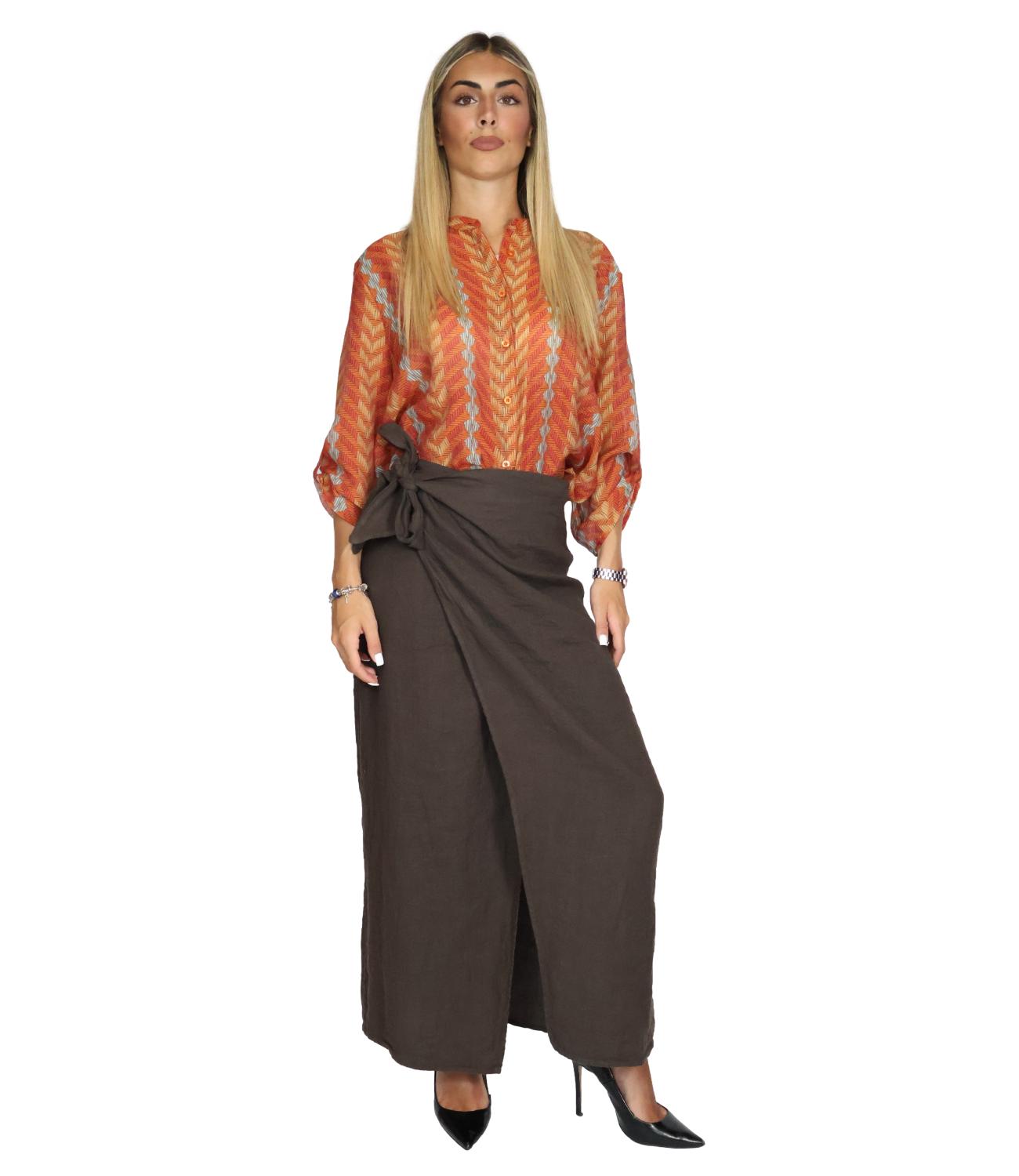 Have One Camicia da Donna - Tabacco - CvS-Q494