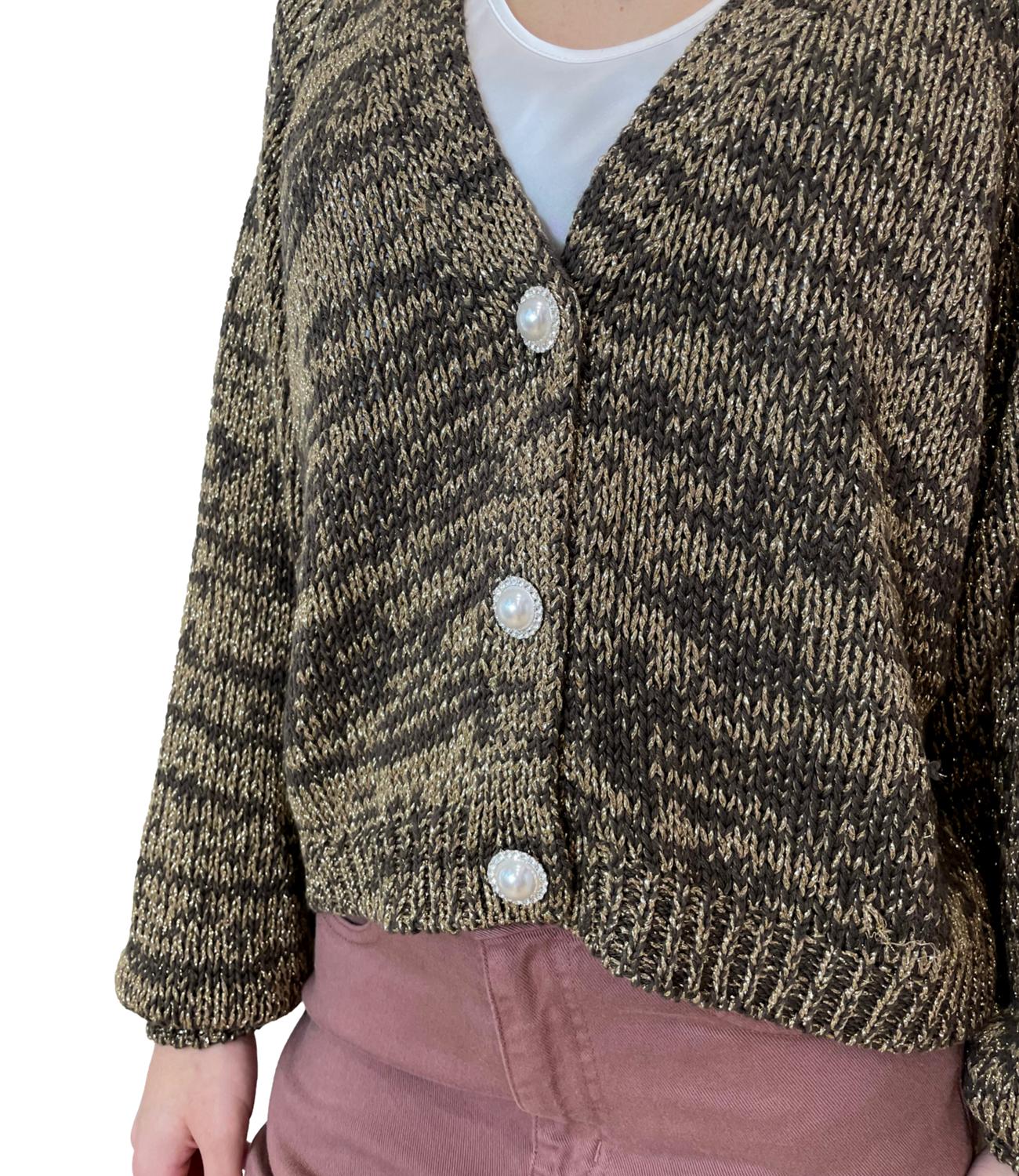 Have One Cardigan Lurex Moro Donna