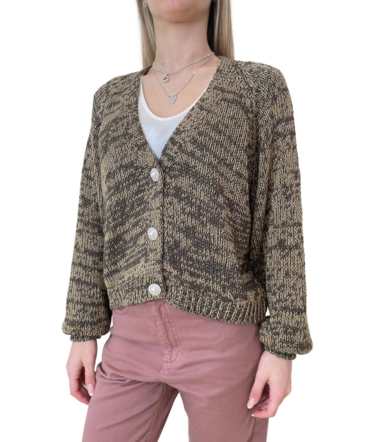 Have One Cardigan Lurex Moro Donna