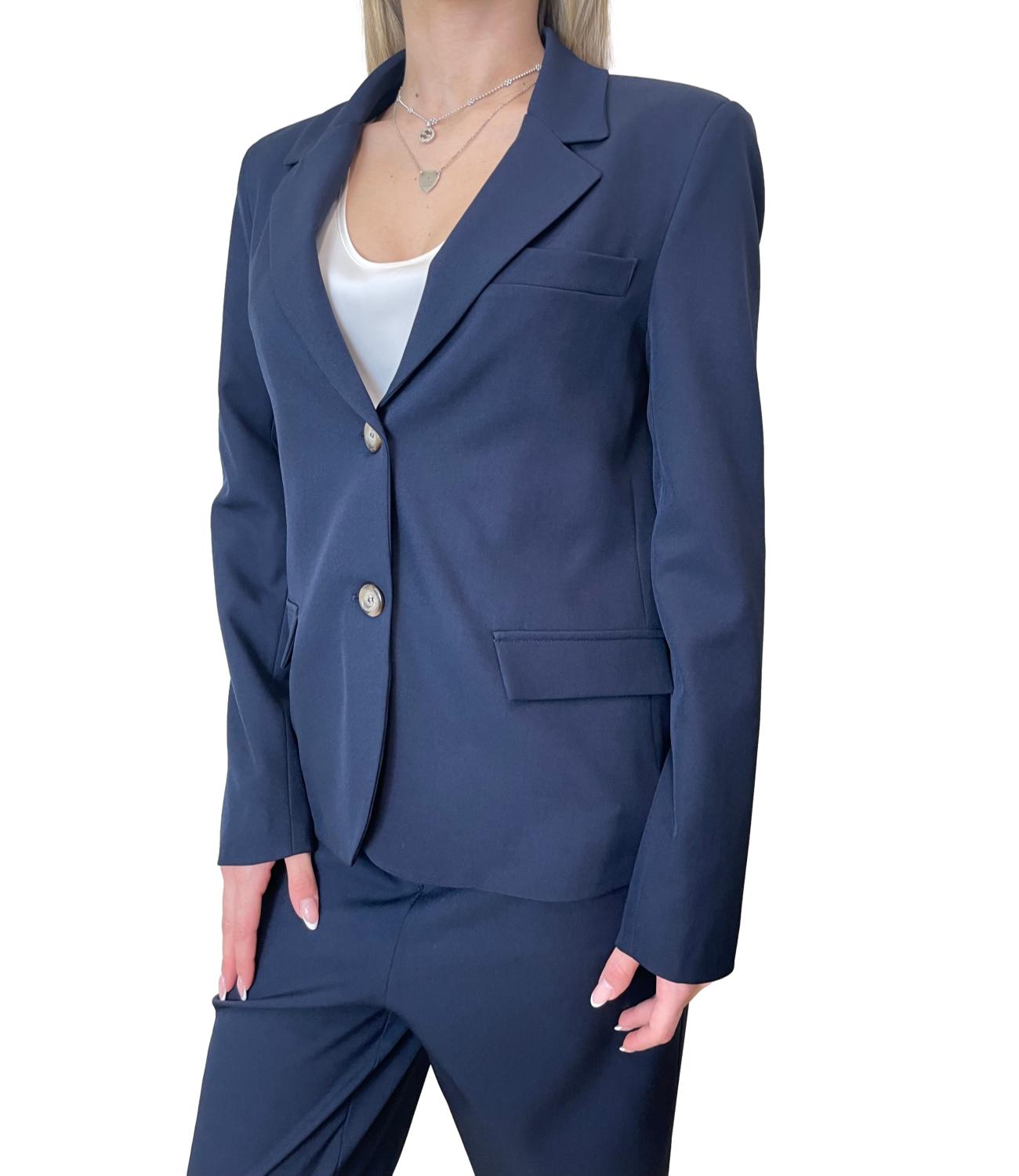 Have One Giacca Basica Blu Donna