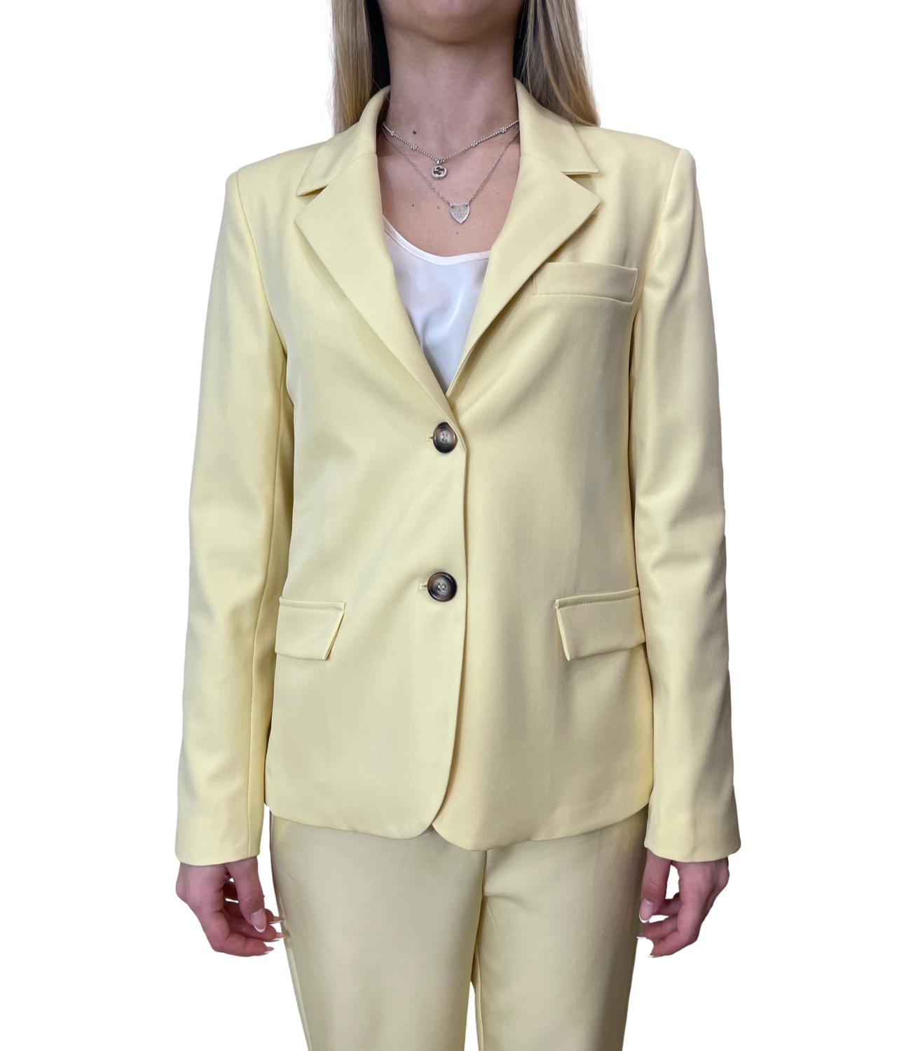 Have One Giacca Basica Giallo Donna