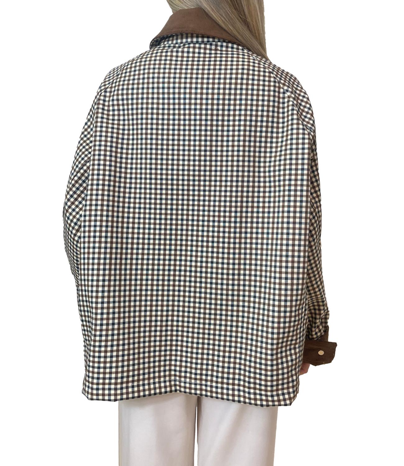 Have One Giacca Quadro Moro Donna