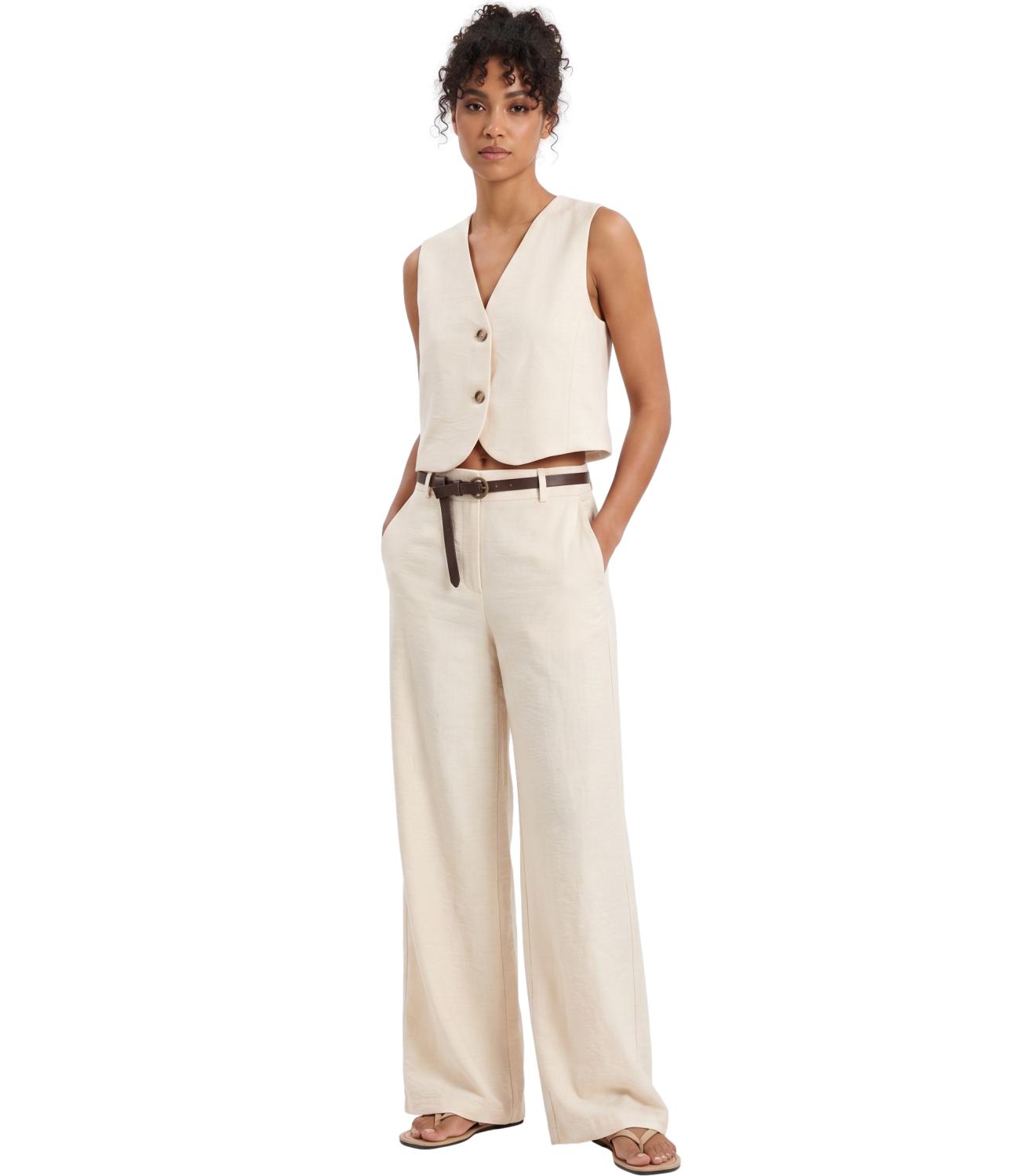Have One Gilet da Donna - Beige - LiA-Q044