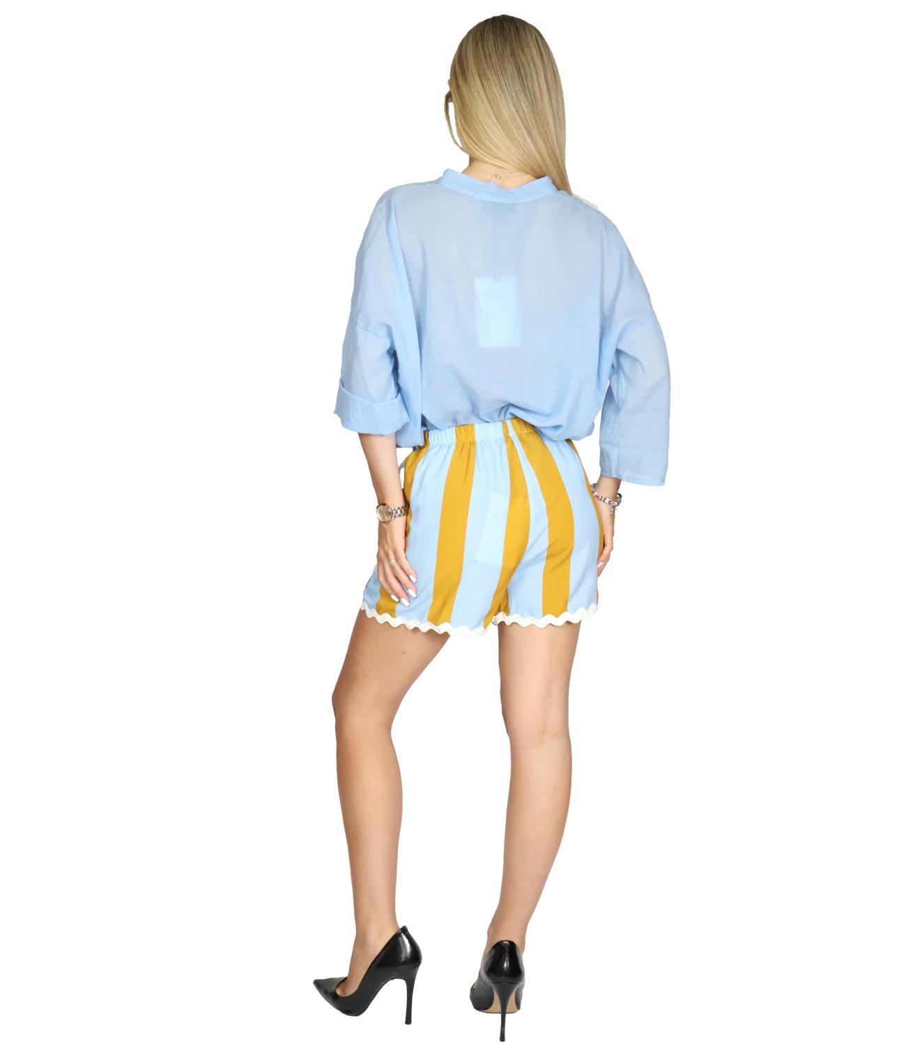 Have One Short da Donna - Tabbaco/celeste - PvS-Q701
