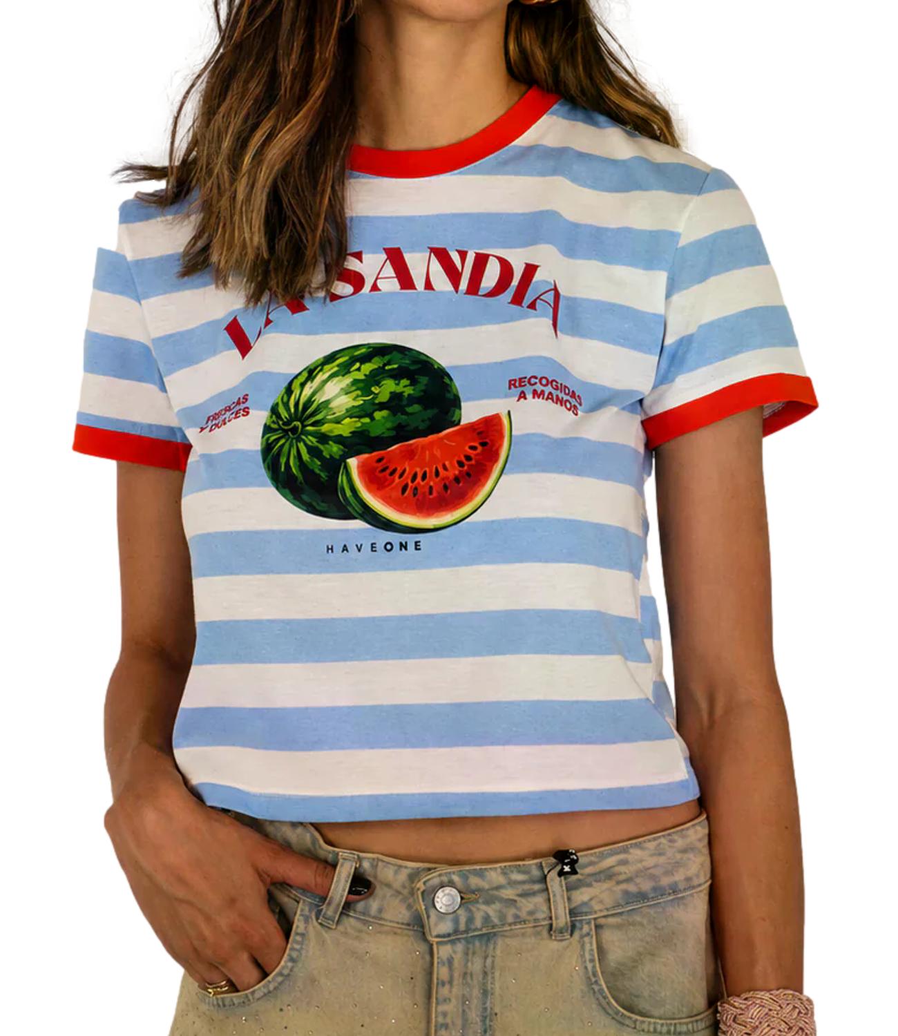 Have One T-Shirt da Donna - Latte/cielo - TsH-Q248