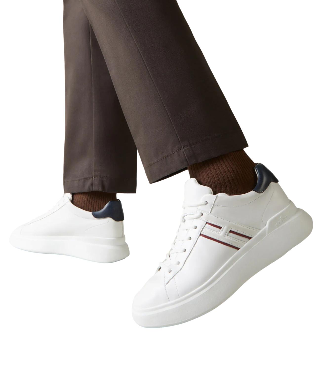 Sneakers Hogan H580 Allacciato H Profilo bianca