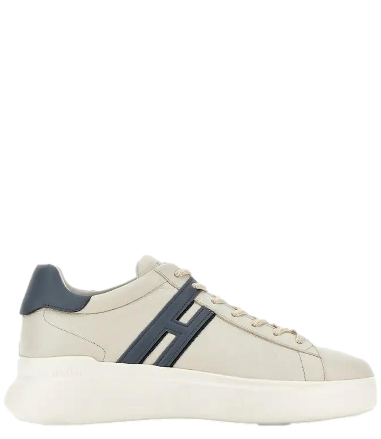 Sneakers Hogan H580 Allacciato H Profilo gesso