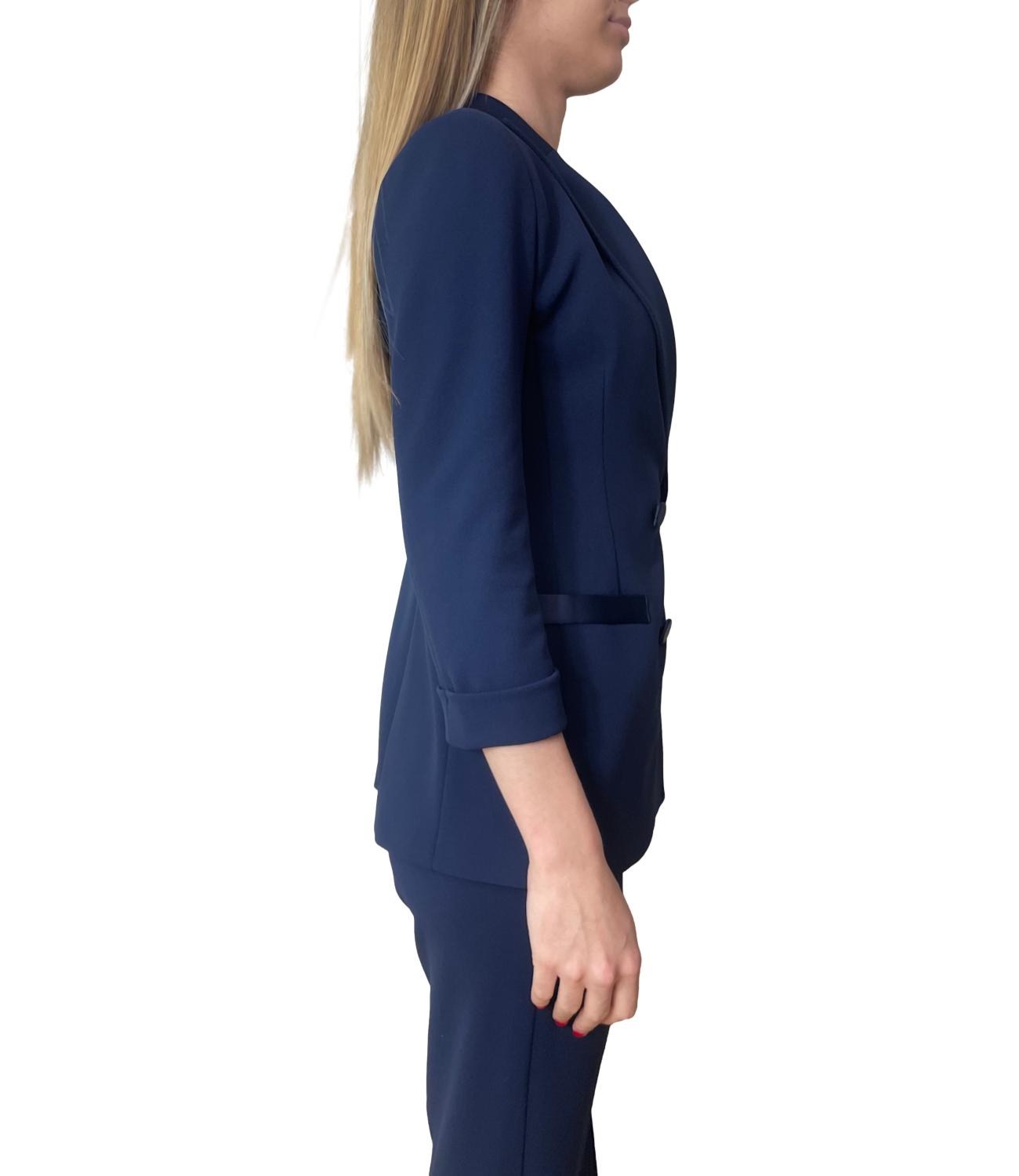 Imperial Giacca Doppiopetto Blu Donna