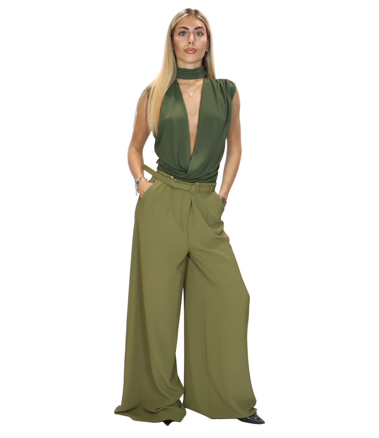 Imperial Pantalone da Donna - Pistacchio - Pc5lhxc