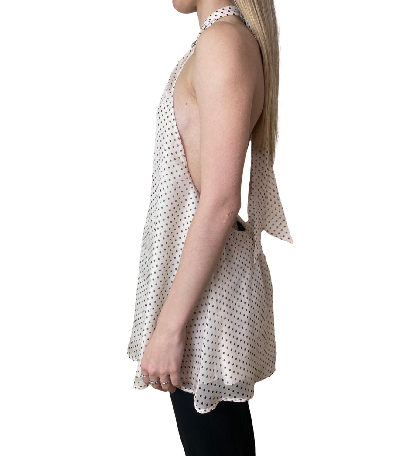 Imperial Top Pois Burro/Nero Donna