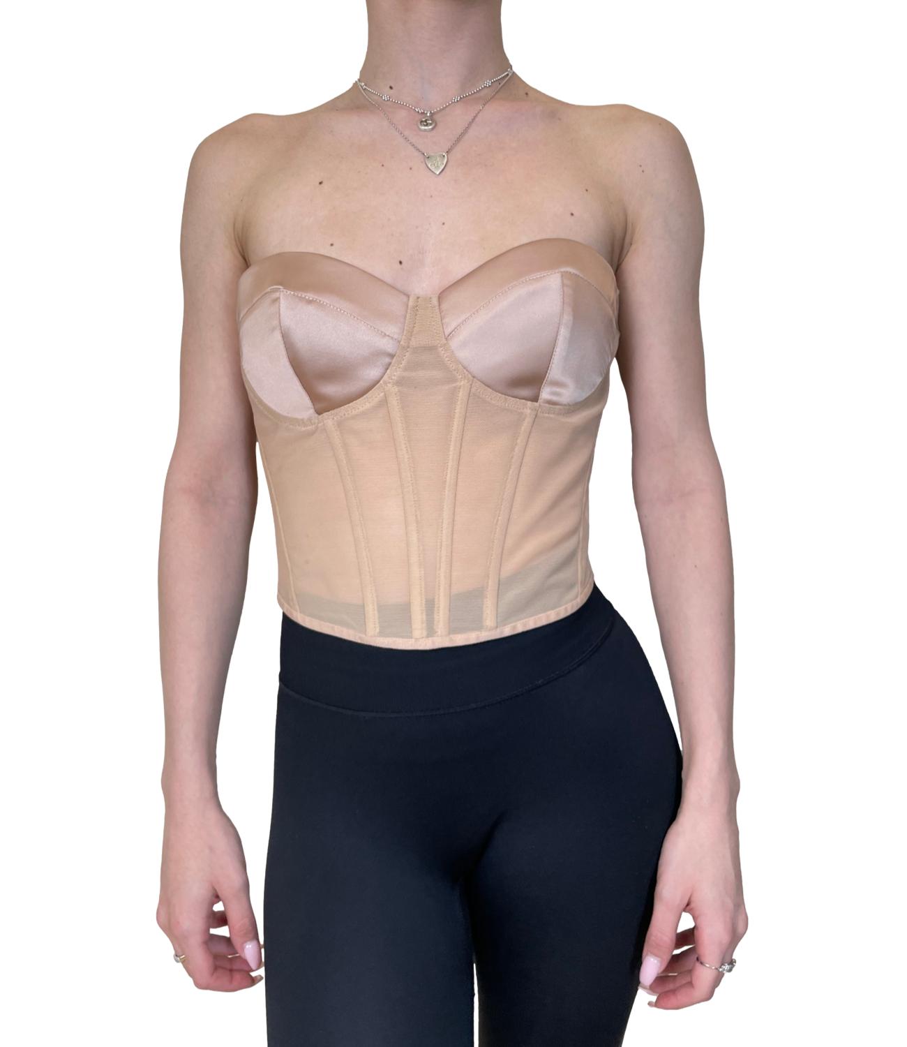 Imperial Top Bustier Cipria Donna