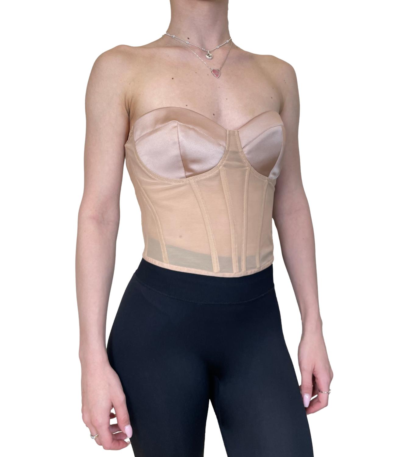 Imperial Top Bustier Cipria Donna