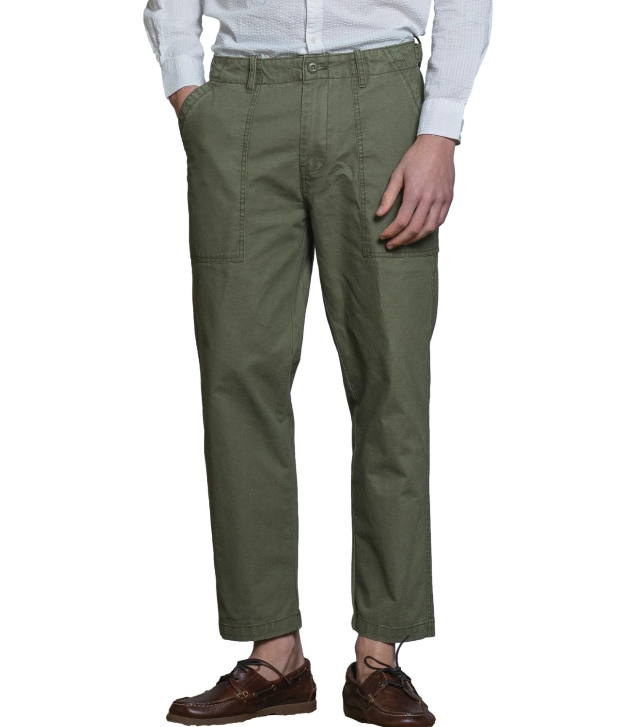 Pantaloni verdi cotone