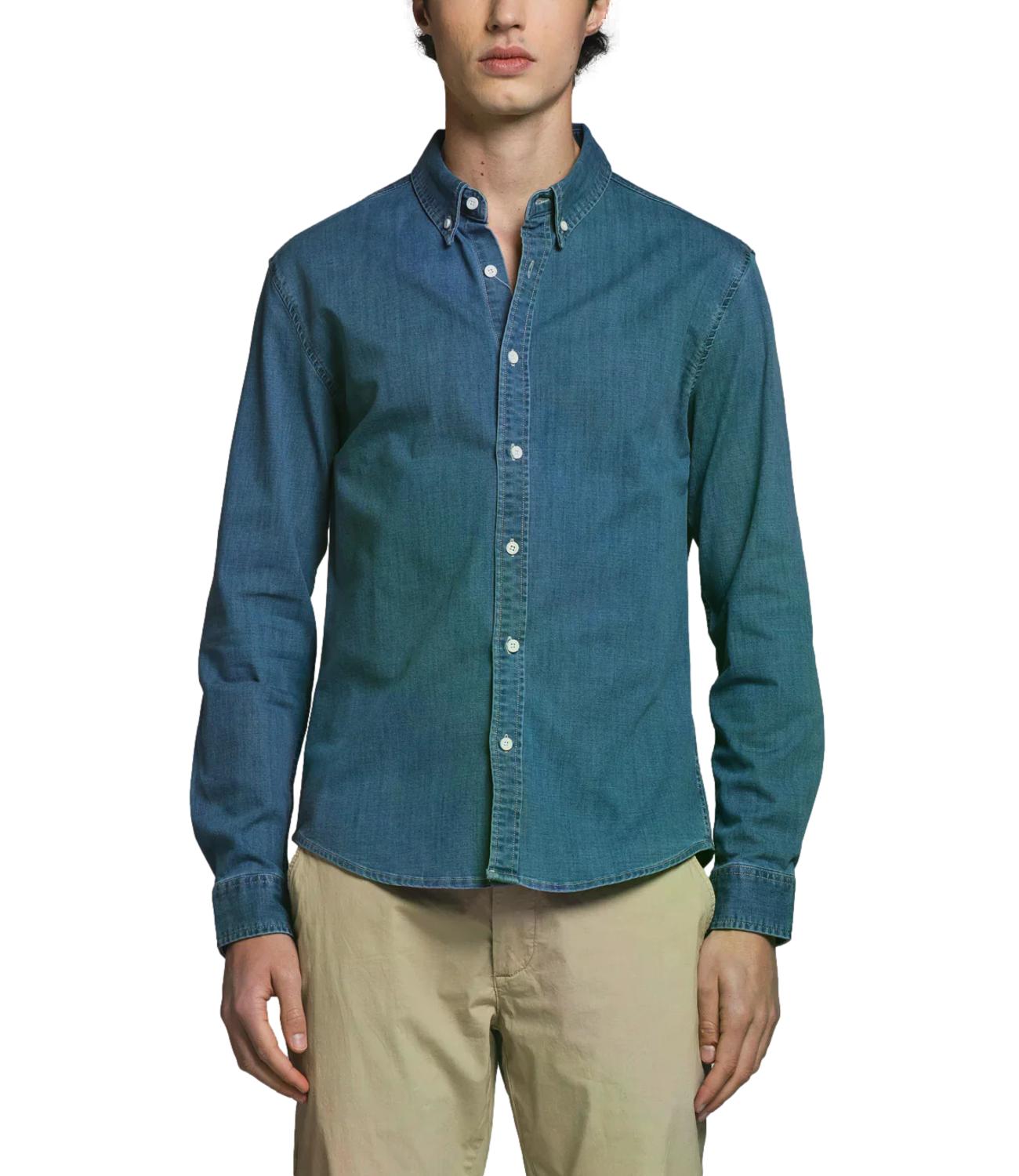 Impure Camicia jeans da Uomo - Stone Wash Blue - Im26sssm Connor