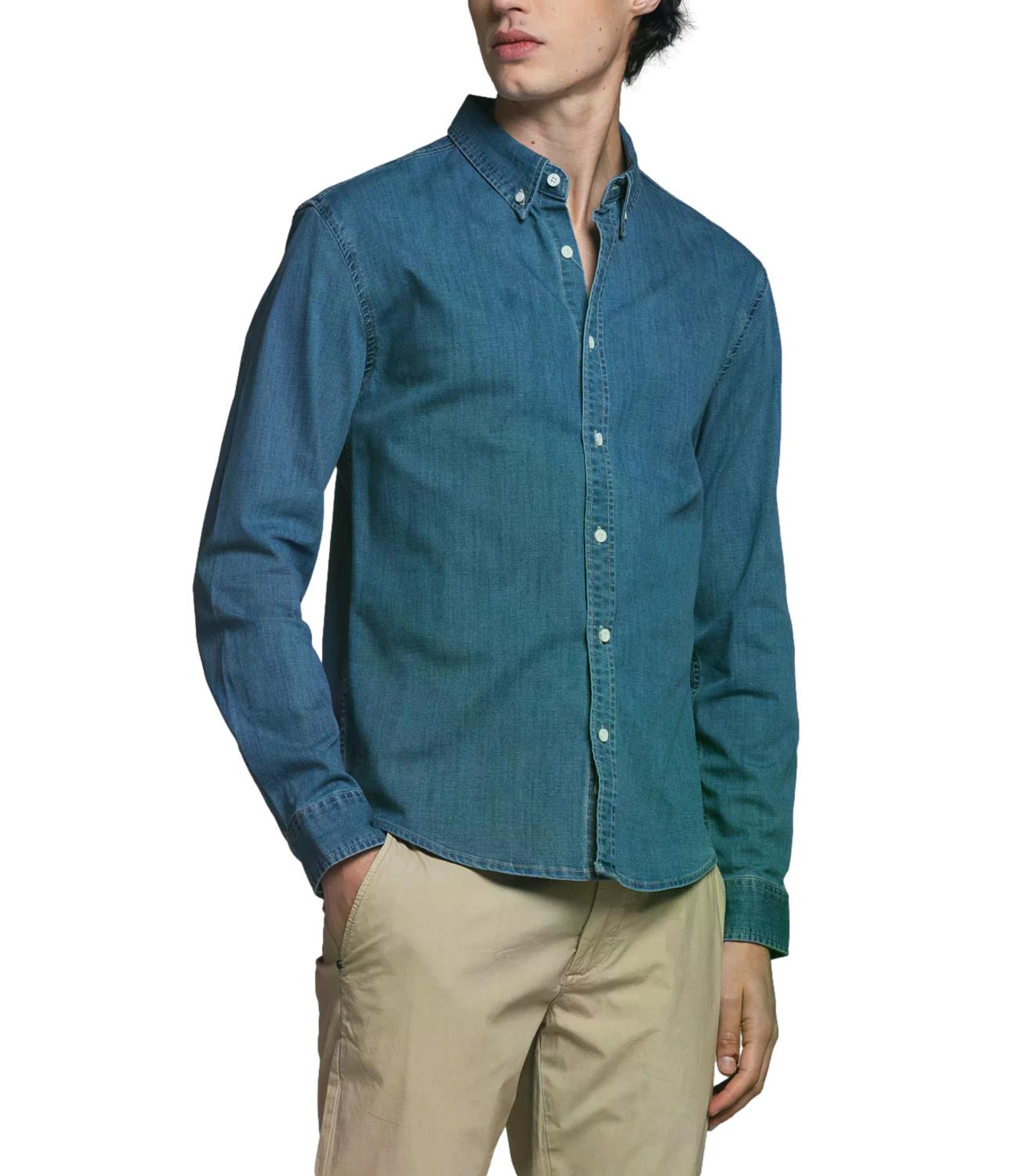 Impure Camicia jeans da Uomo - Stone Wash Blue - Im26sssm Connor