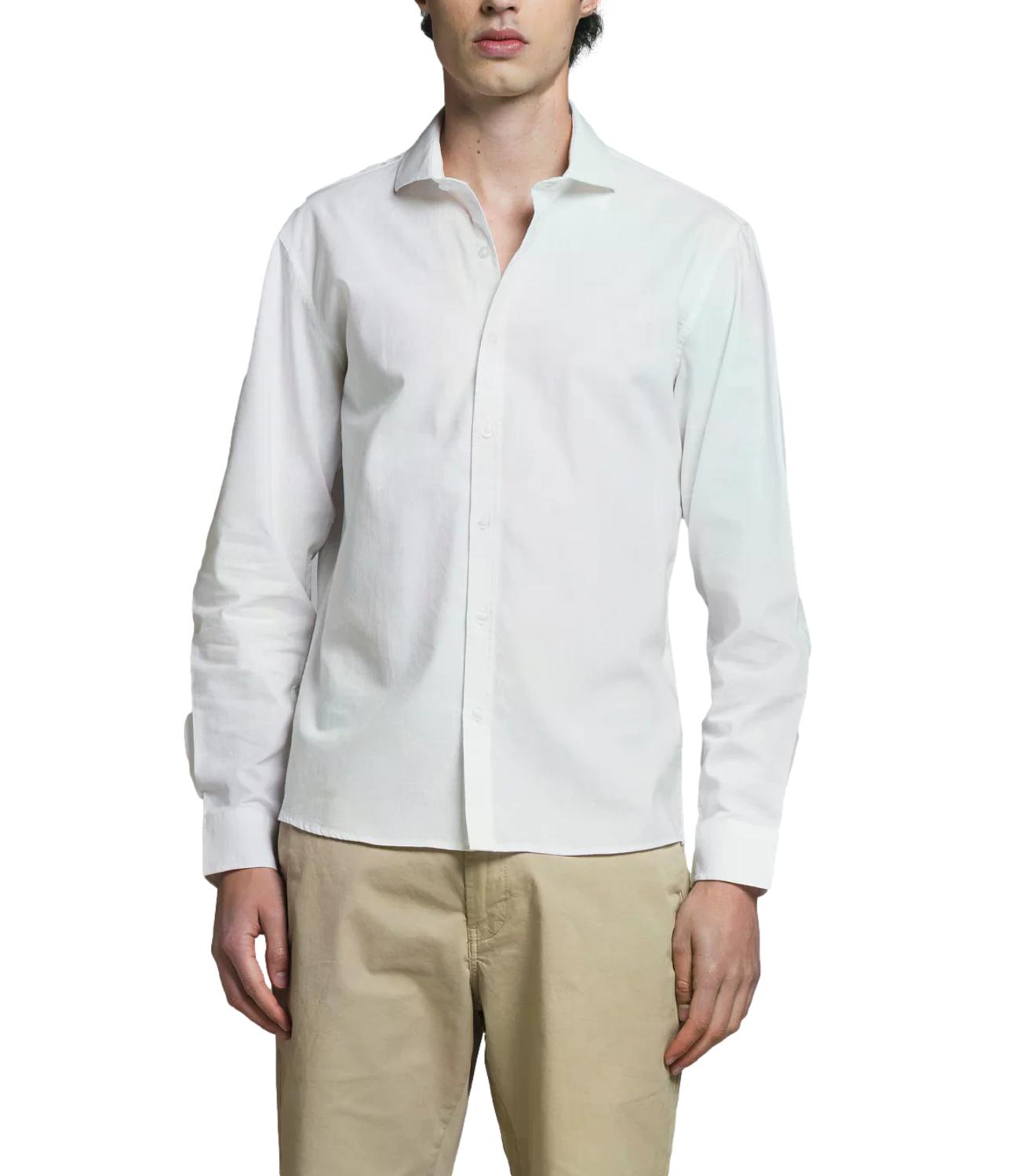 Impure Camicia lino da Uomo - White - Im26sssm Riley Lin