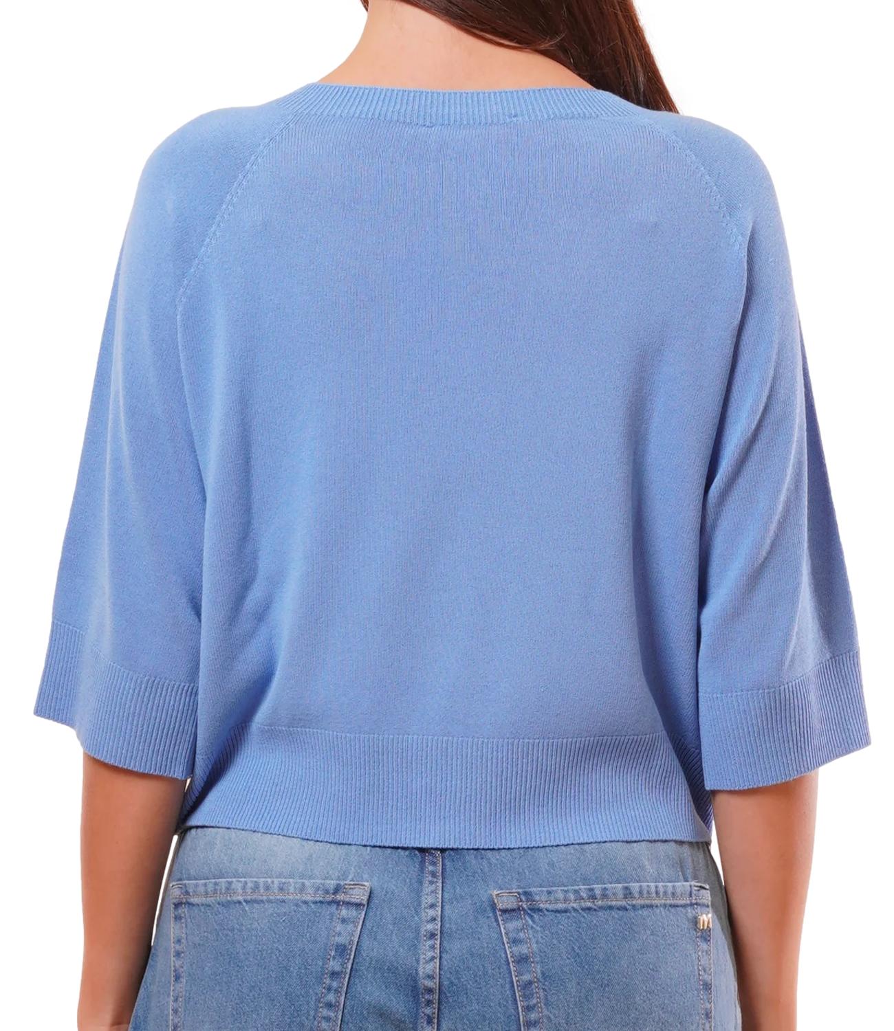 Kontatto Maglia Girocollo Denim Donna