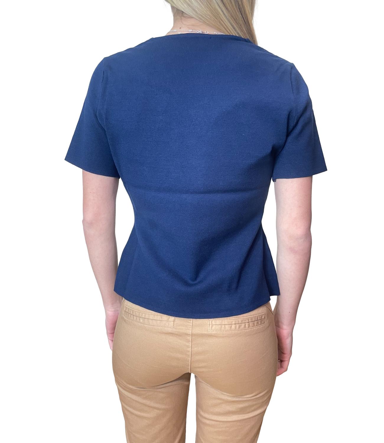Kontatto Giacchina Svasata Blu Donna