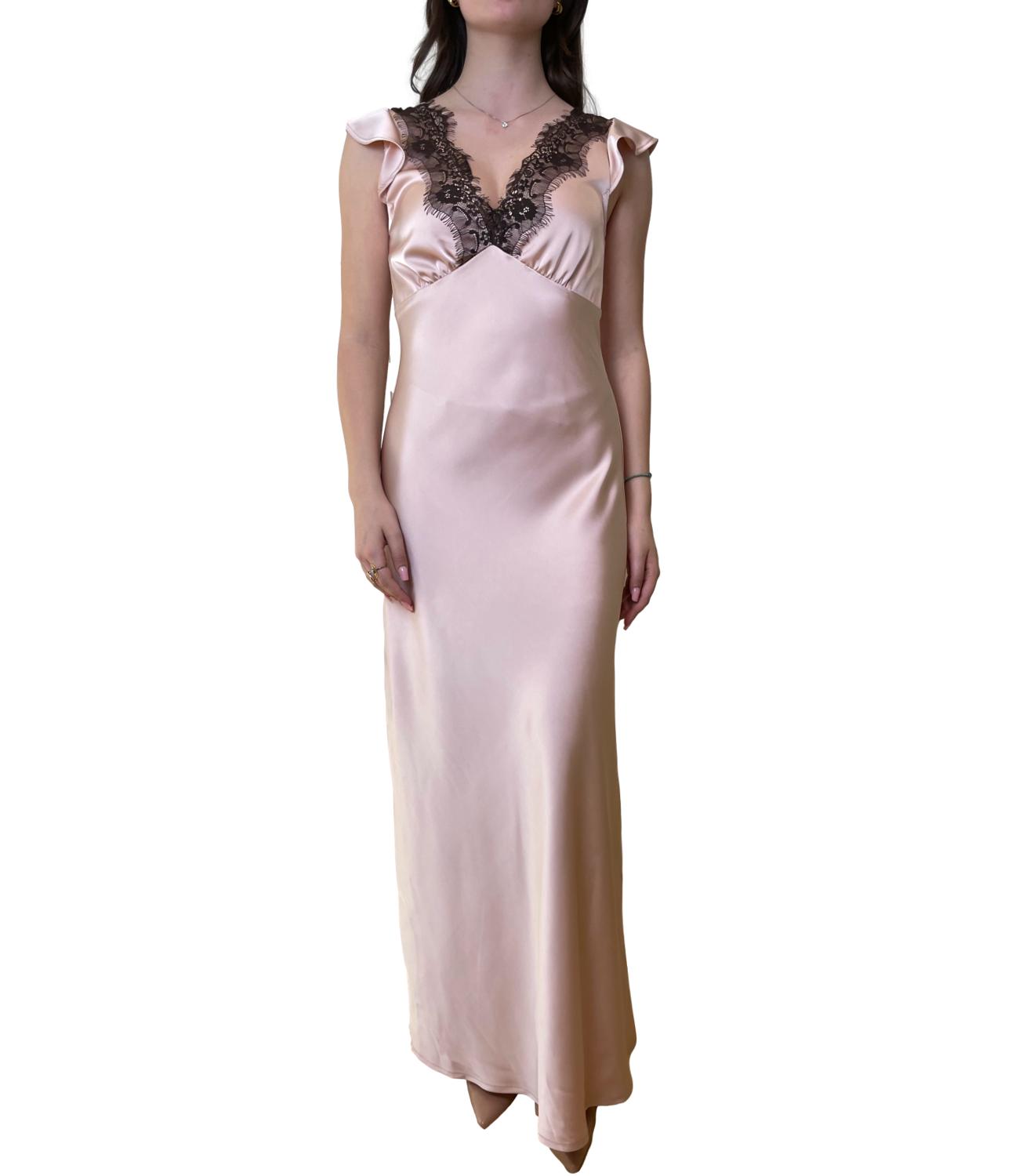 Kontatto Abito Satin Rosa Donna