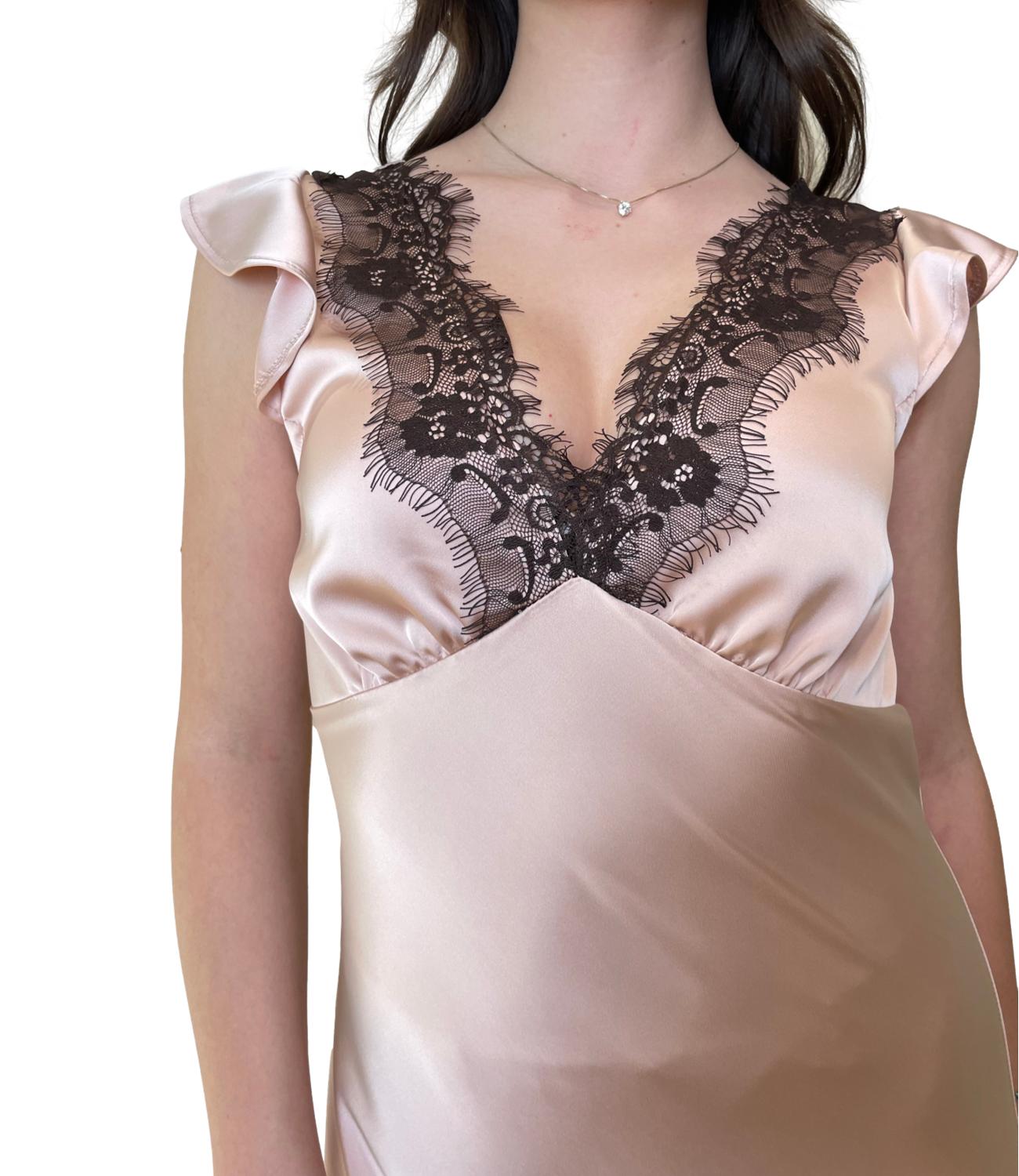 Kontatto Abito Satin Rosa Donna