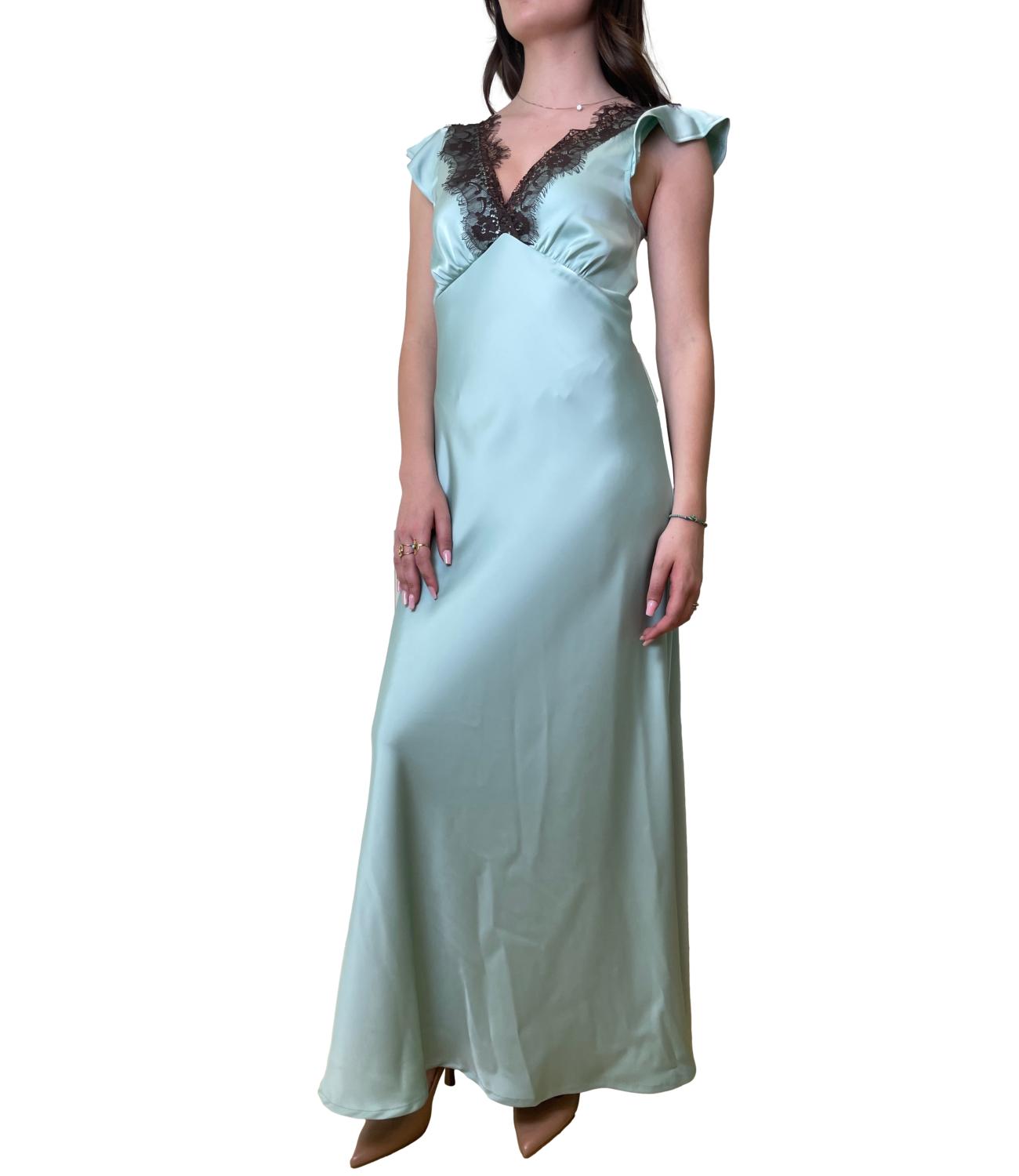 Kontatto Abito Satin Acqua Donna
