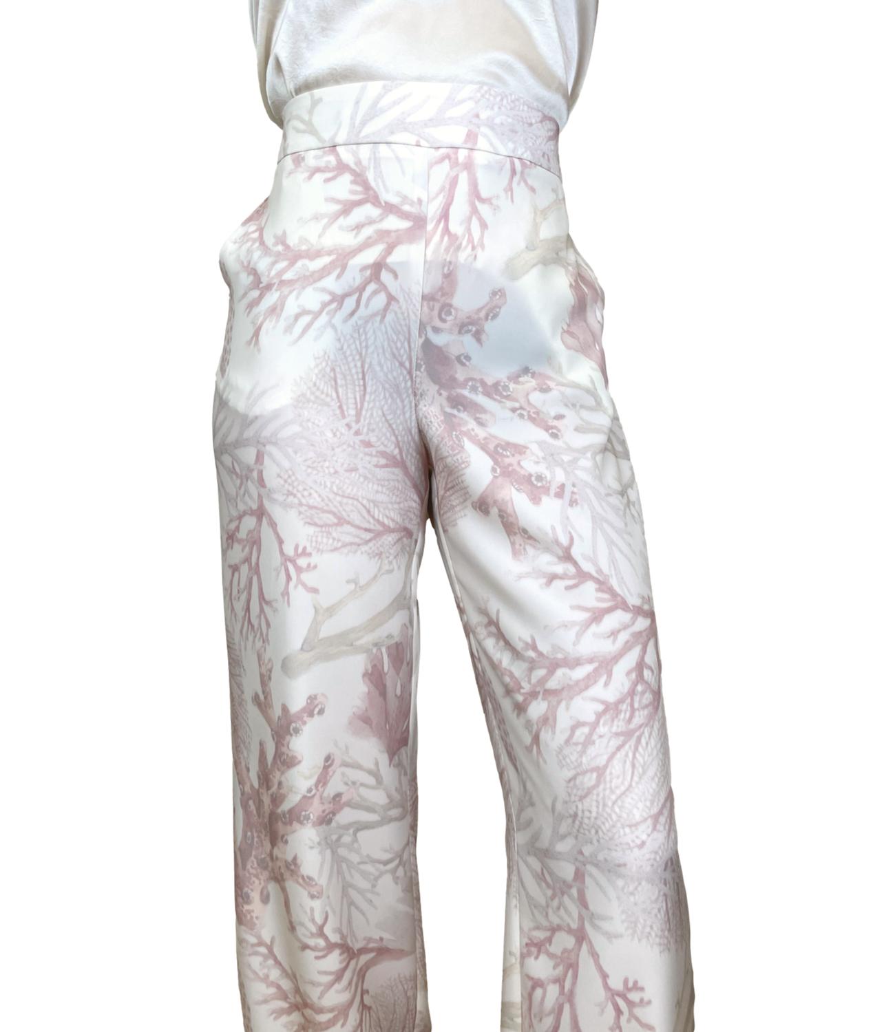 Kontatto Pantalone Coralli Fantasia Donna