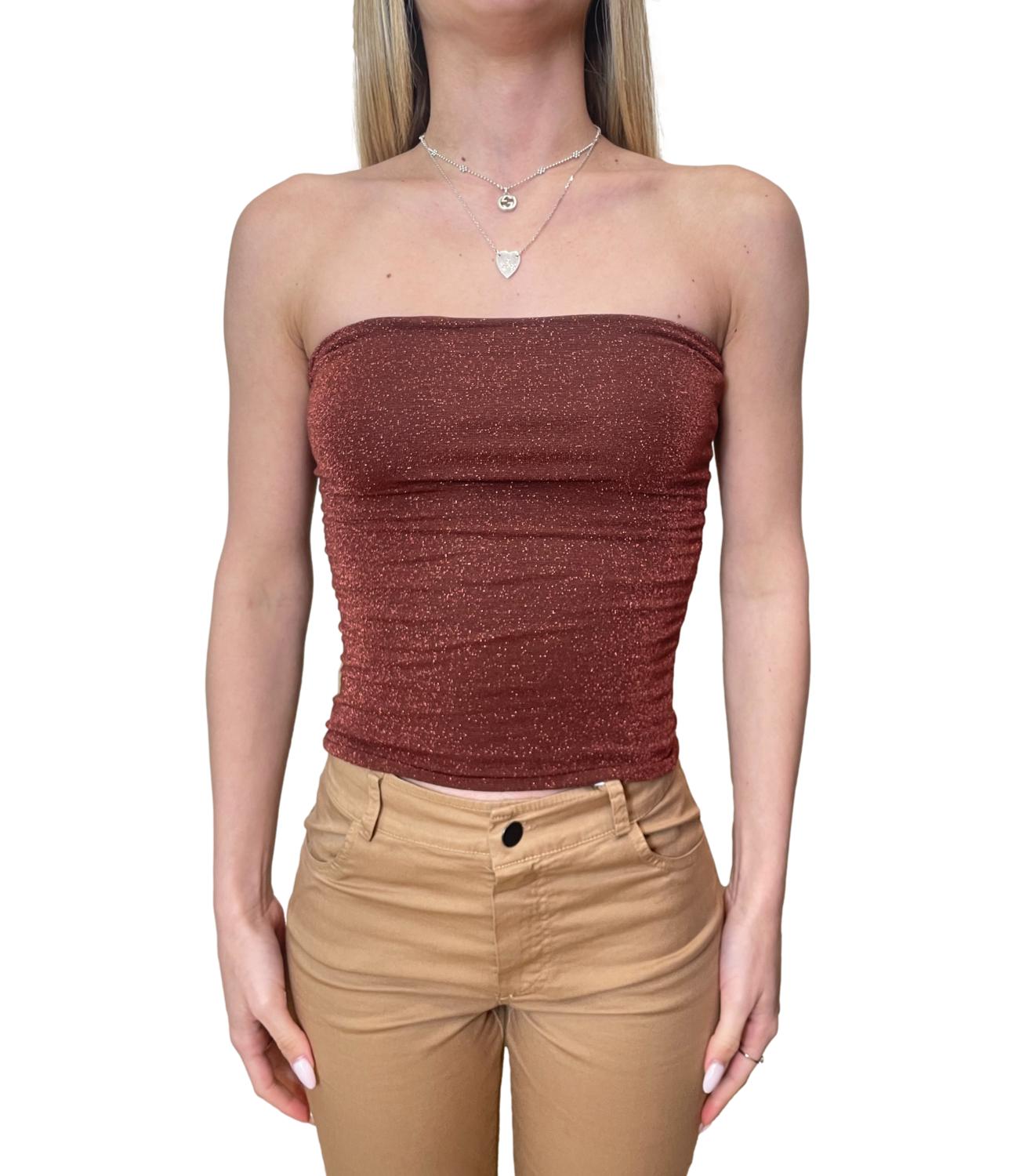 Kontatto Top Fascia Ruggine Donna