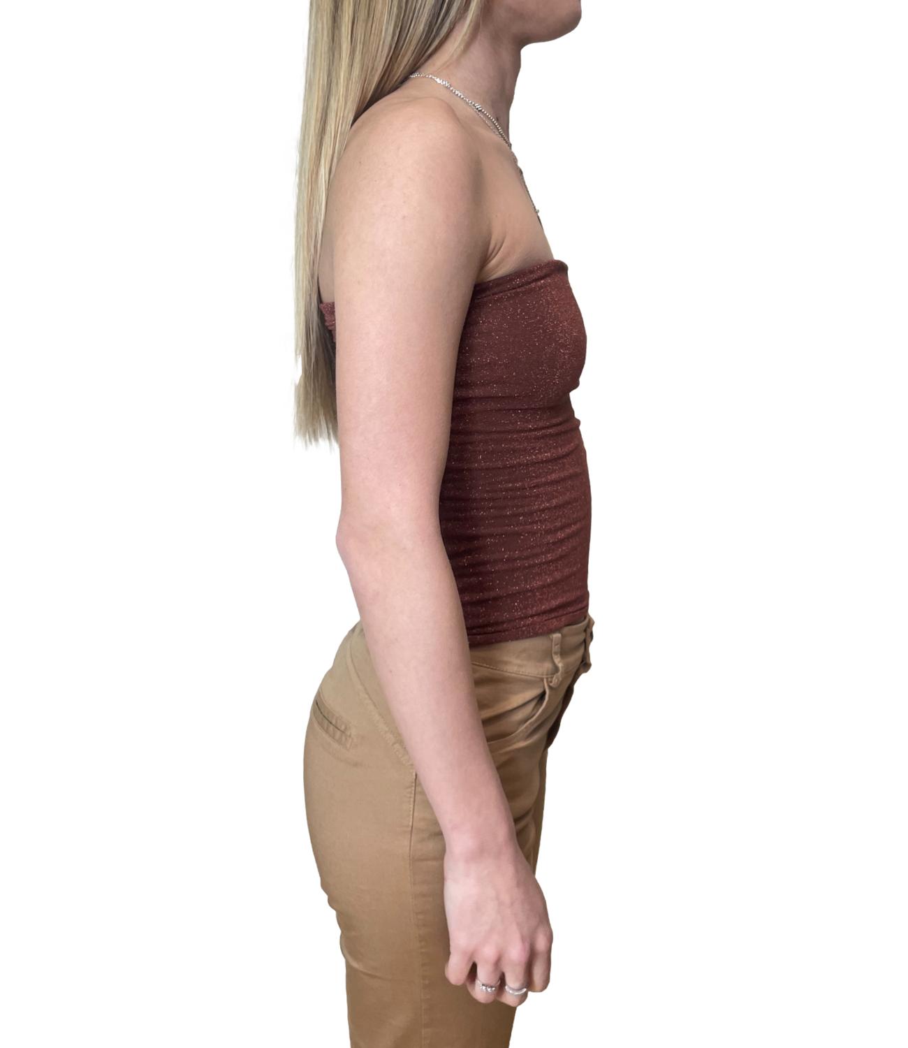 Kontatto Top Fascia Ruggine Donna