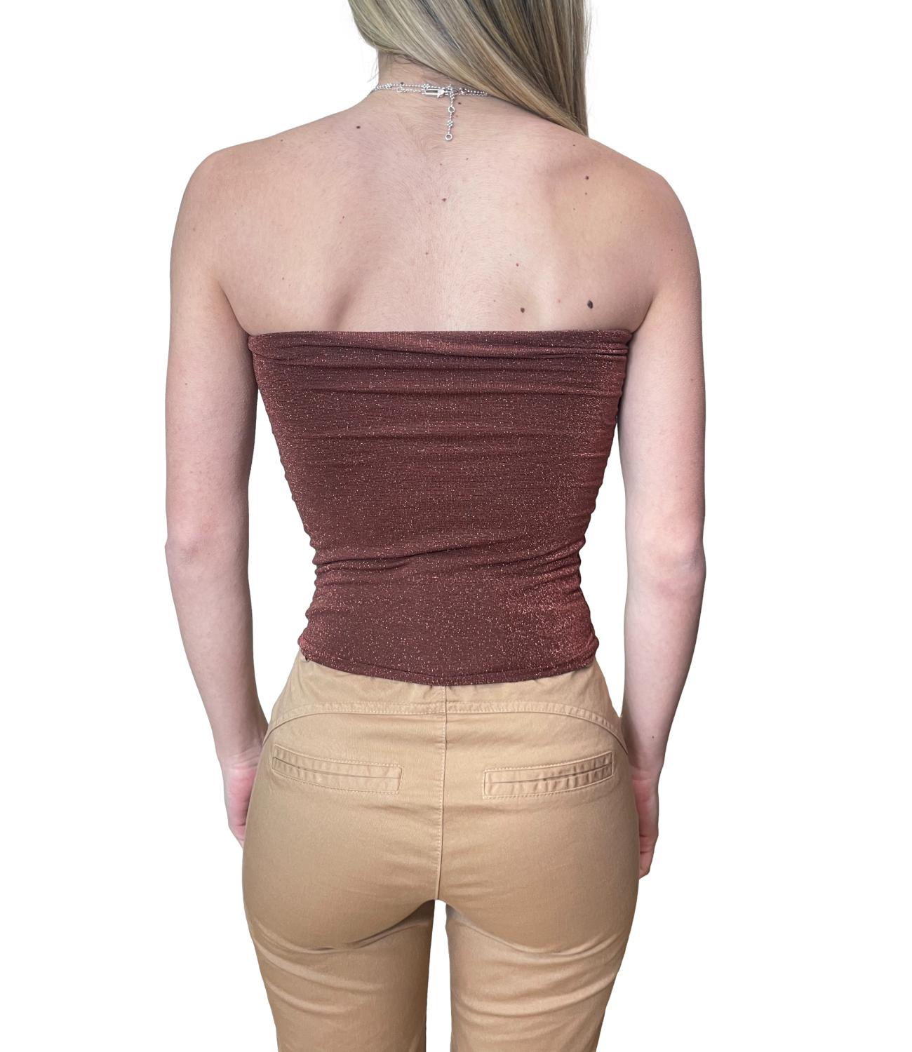 Kontatto Top Fascia Ruggine Donna