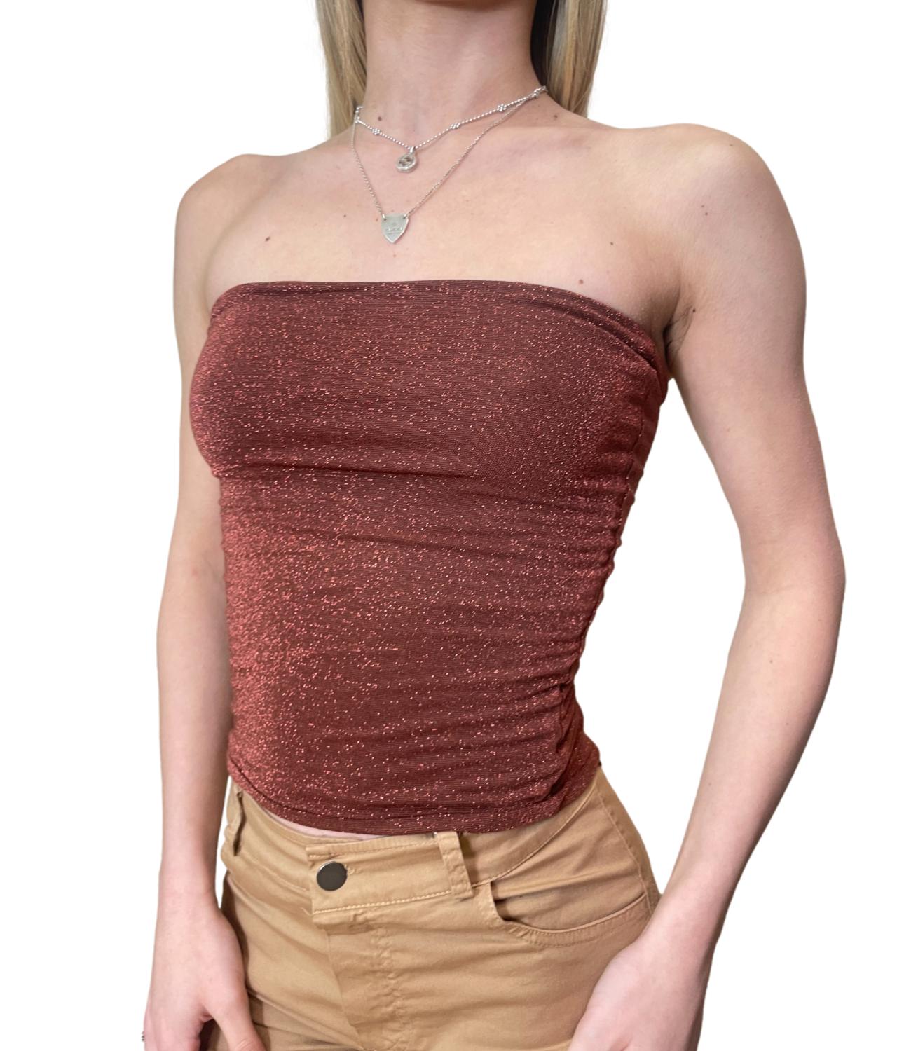 Kontatto Top Fascia Ruggine Donna