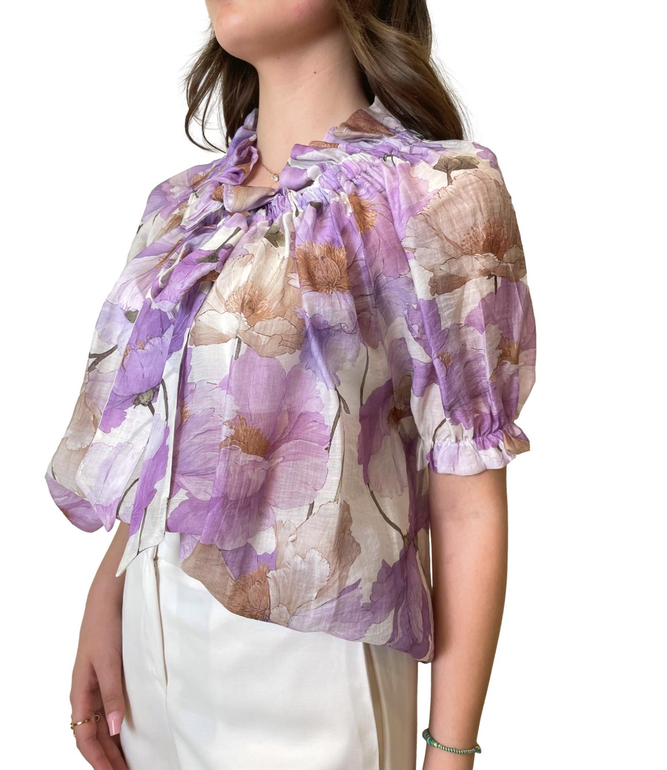 Kontatto Blusa Papavero Donna