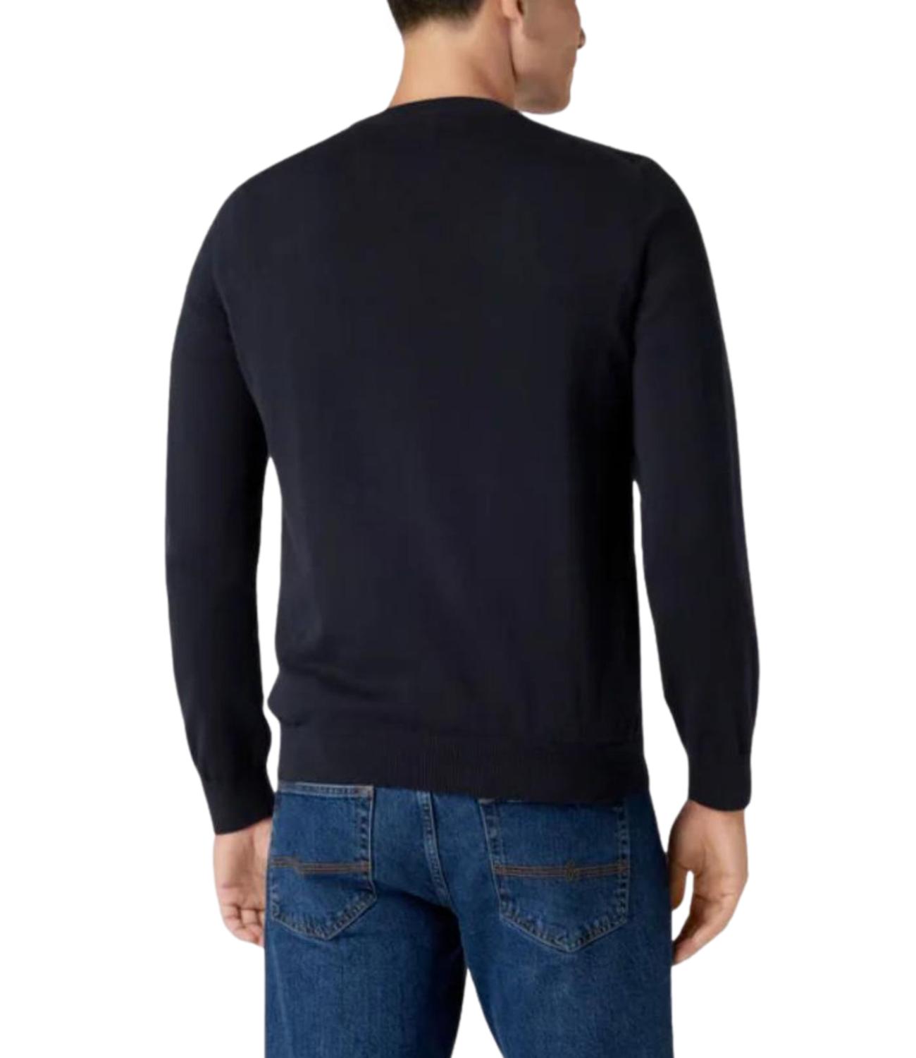 Maglione blu cotone