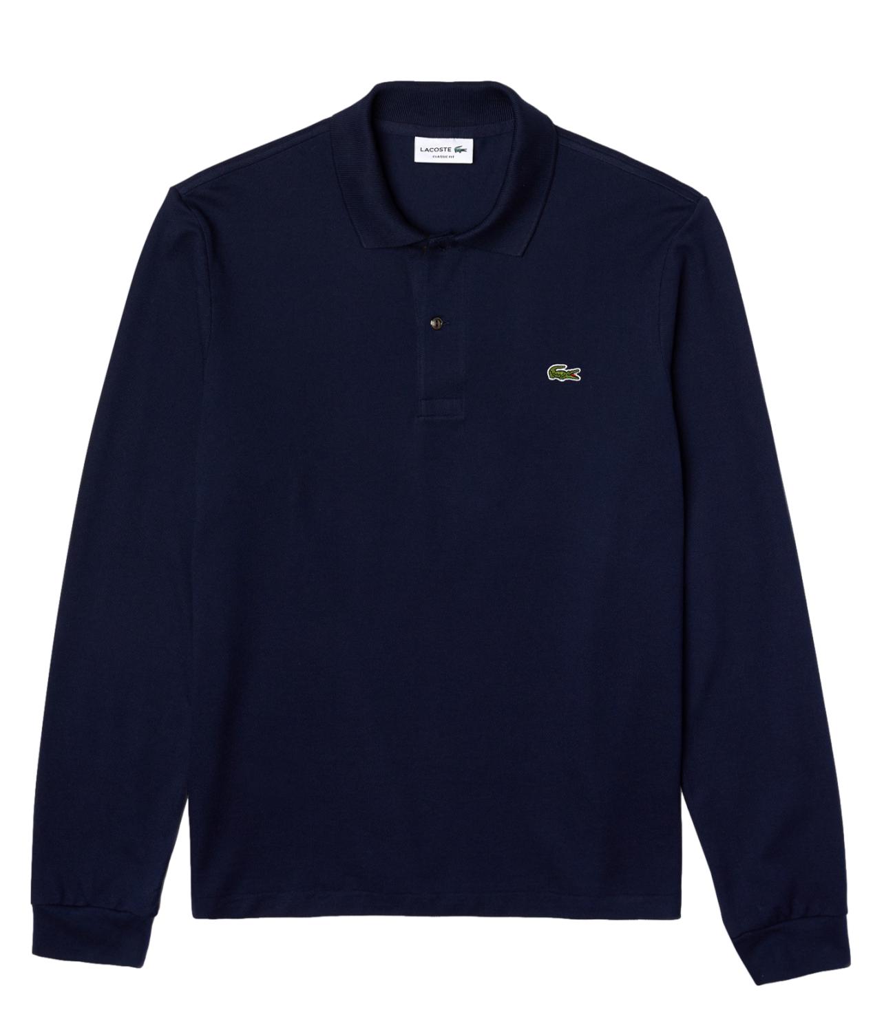 Polo Manica Lunga Uomo Blu