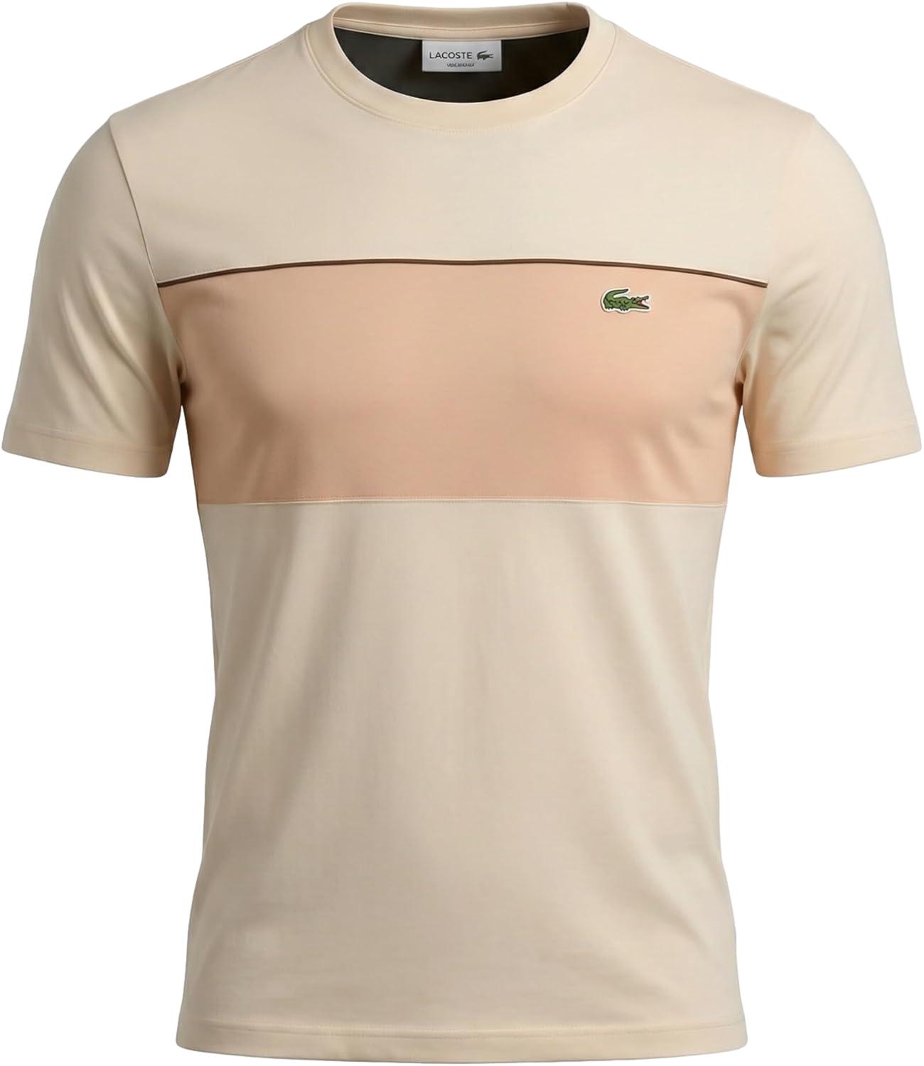 Lacoste T-Shirt da Uomo - Beige Riga - Th0896