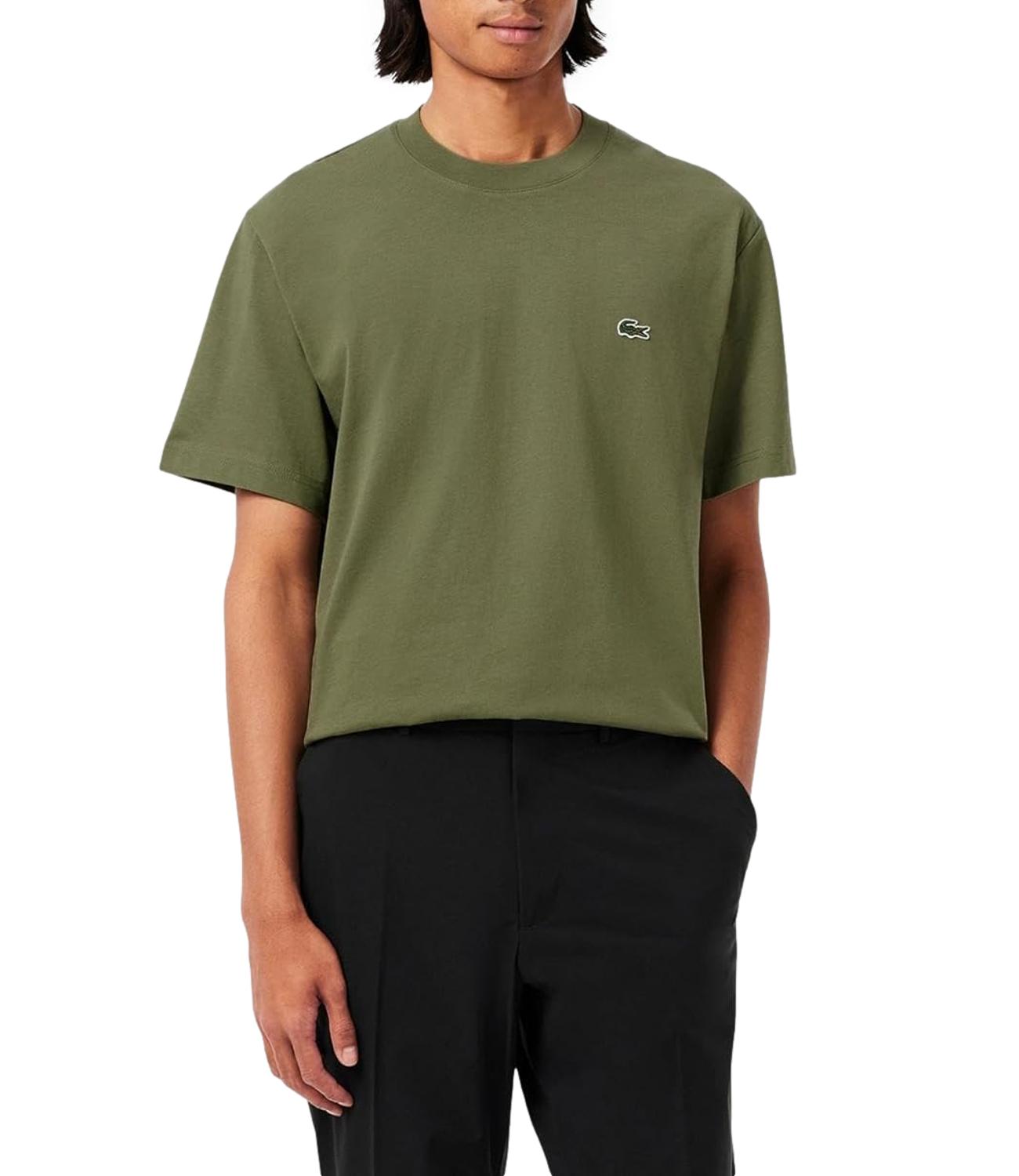 Lacoste T-Shirt da Uomo - Verde Militare - Th7318