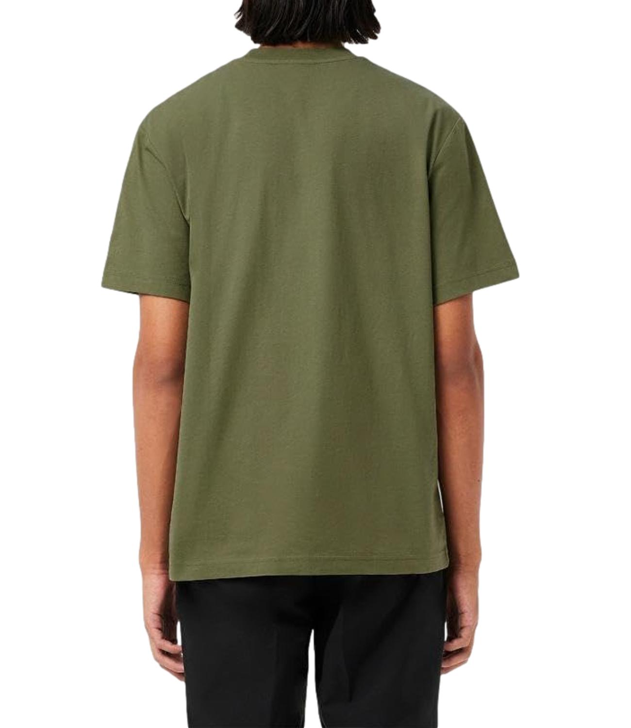 Lacoste T-Shirt da Uomo - Verde Militare - Th7318