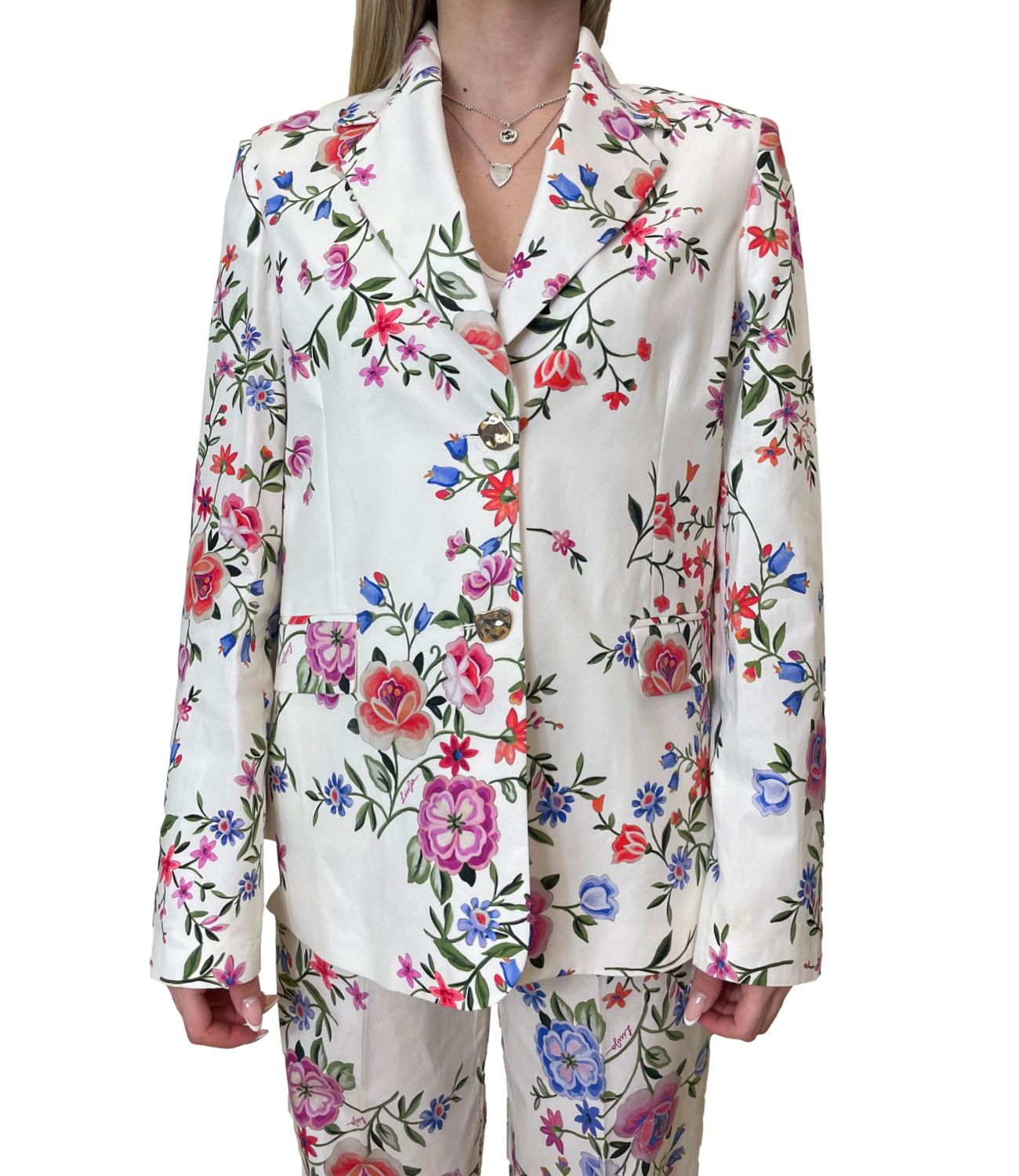 Liu Jo Giacca Glam White Blossom Donna