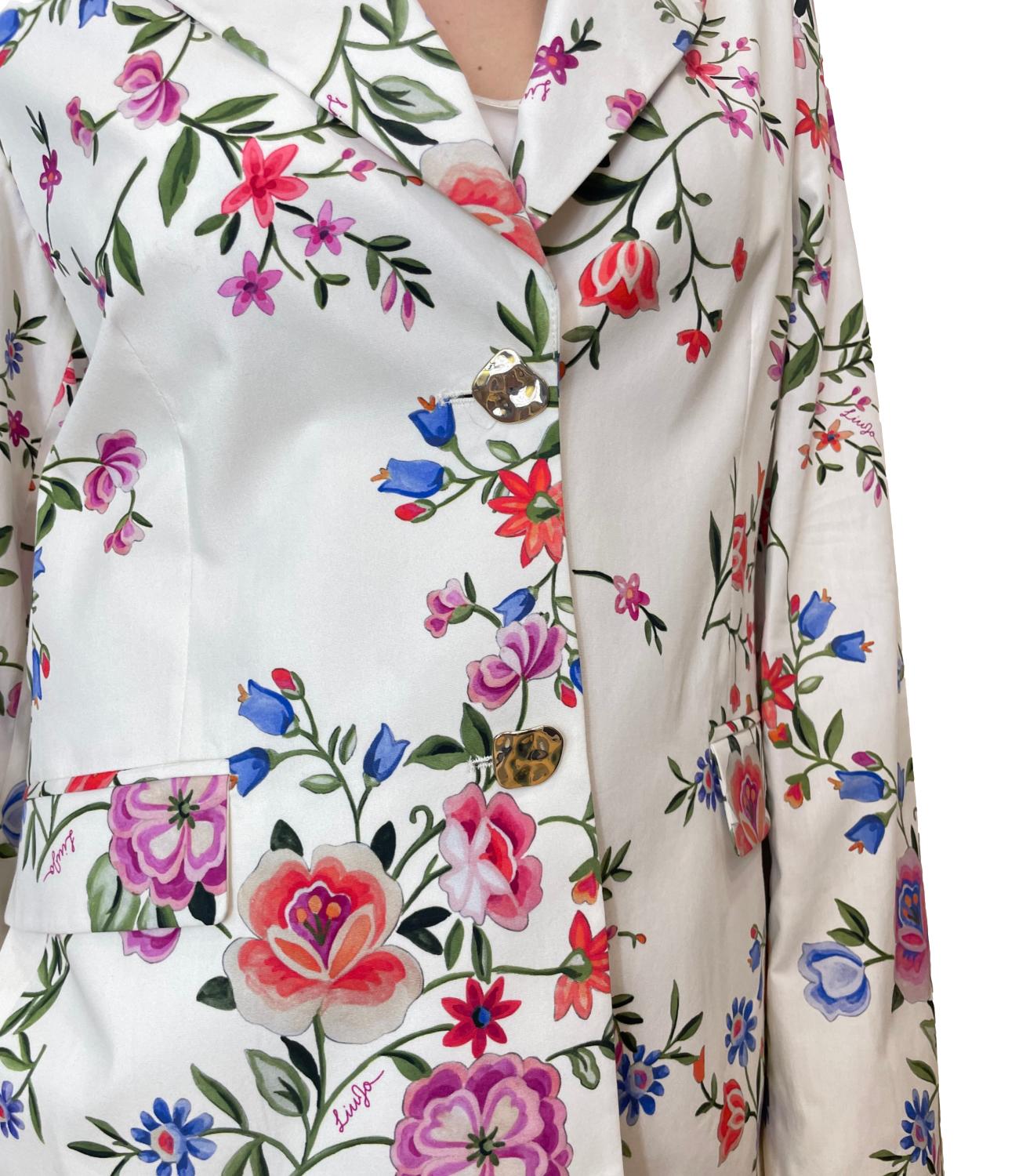 Liu Jo Giacca Glam White Blossom Donna