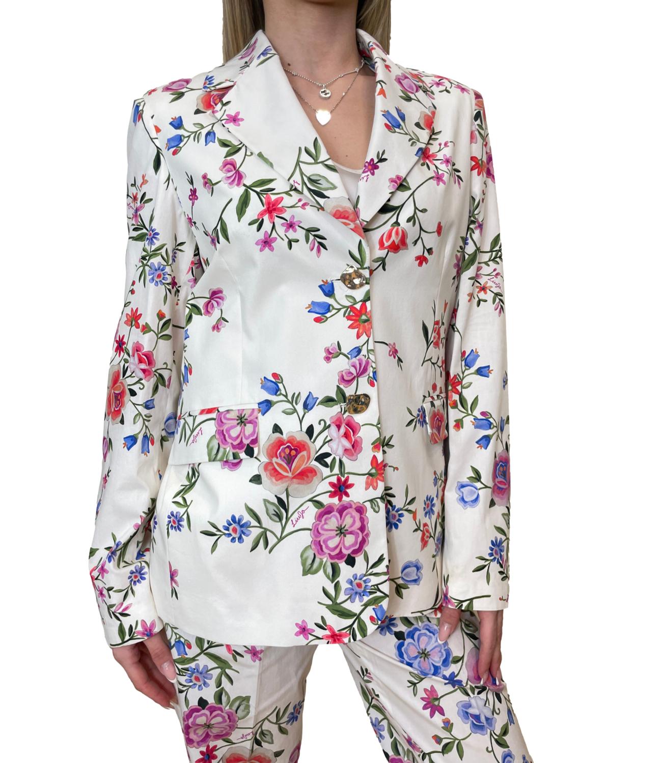 Liu Jo Giacca Glam White Blossom Donna