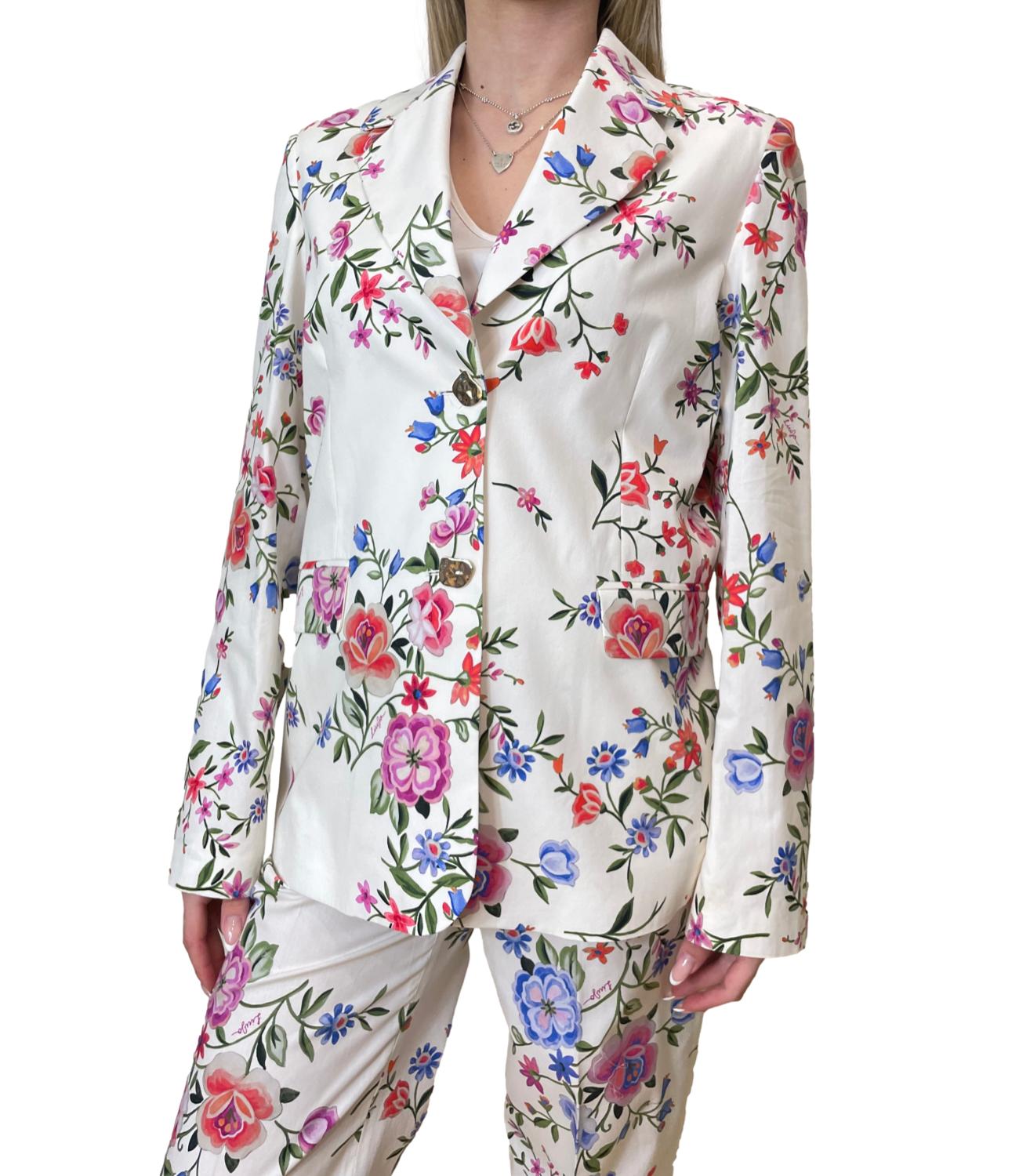Liu Jo Giacca Glam White Blossom Donna
