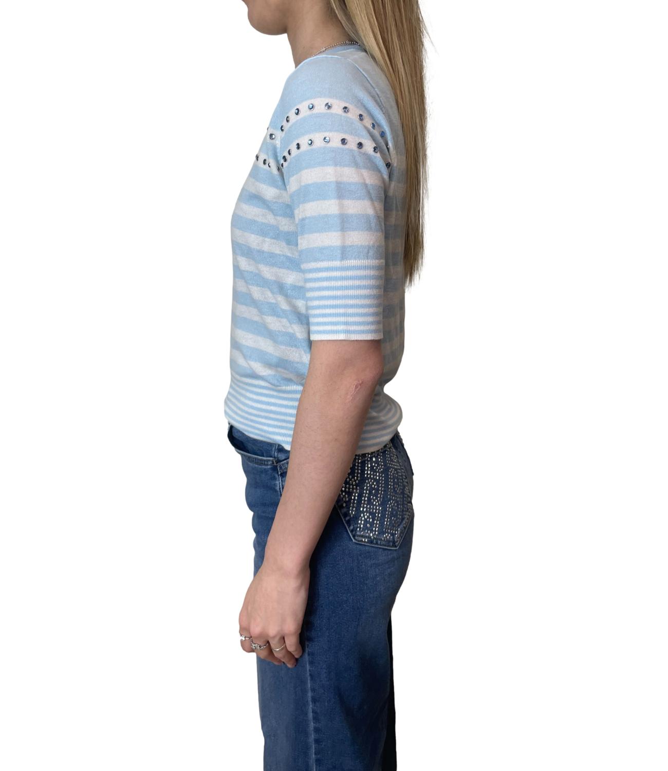 Liu Jo Maglia Blu/Bianco Donna