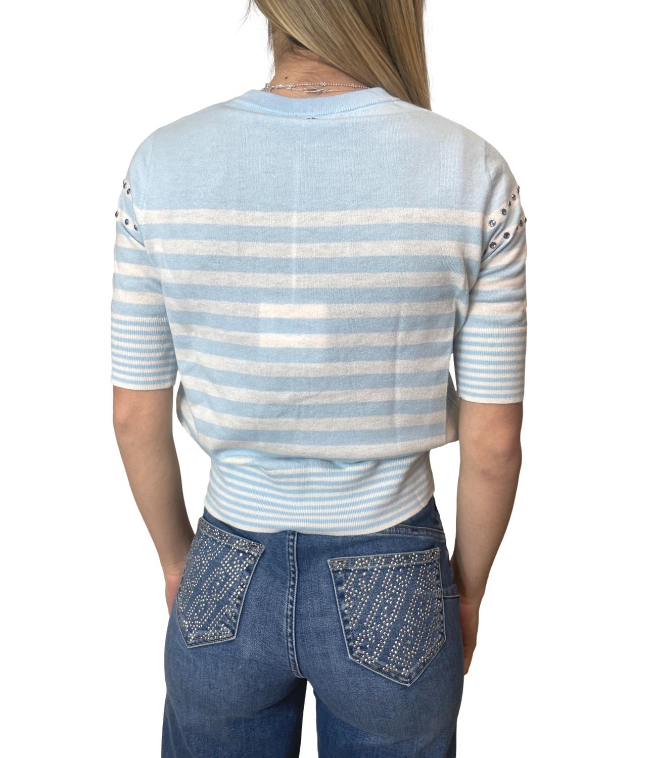 Liu Jo Maglia Blu/Bianco Donna