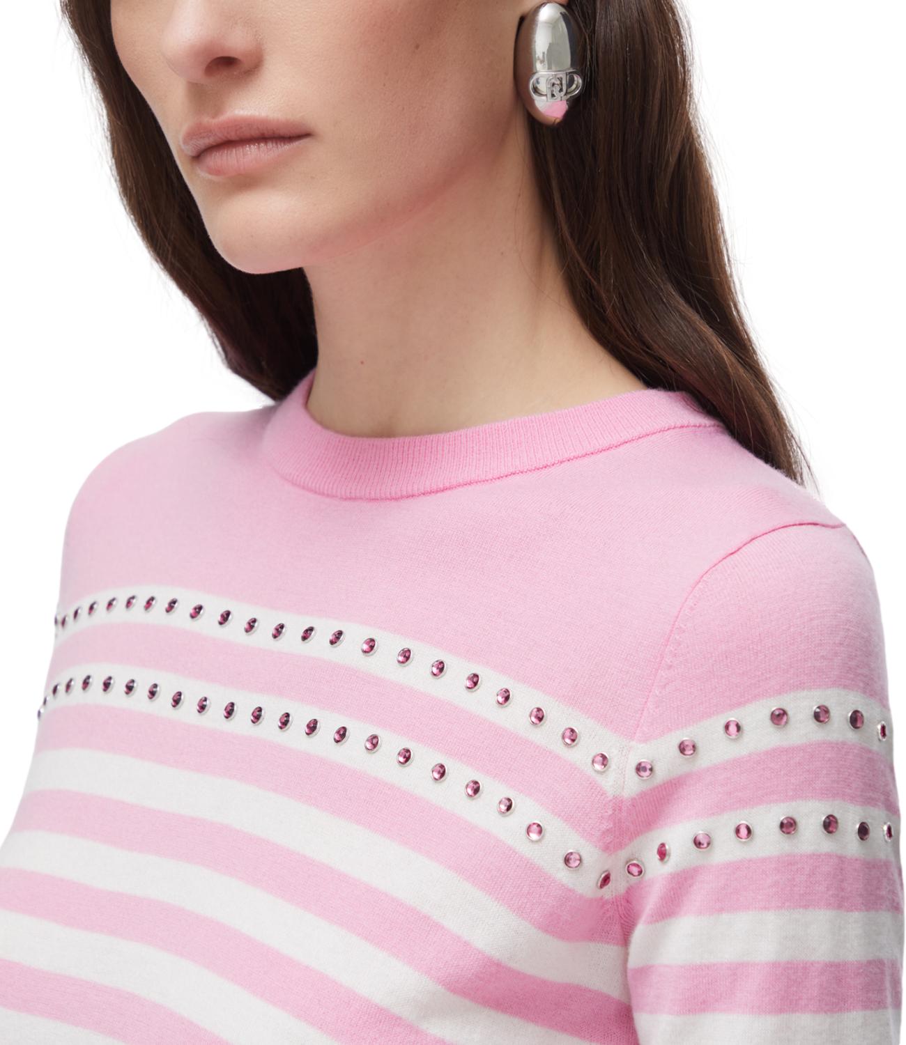 Liu Jo Maglia Rosa/Bianco Donna