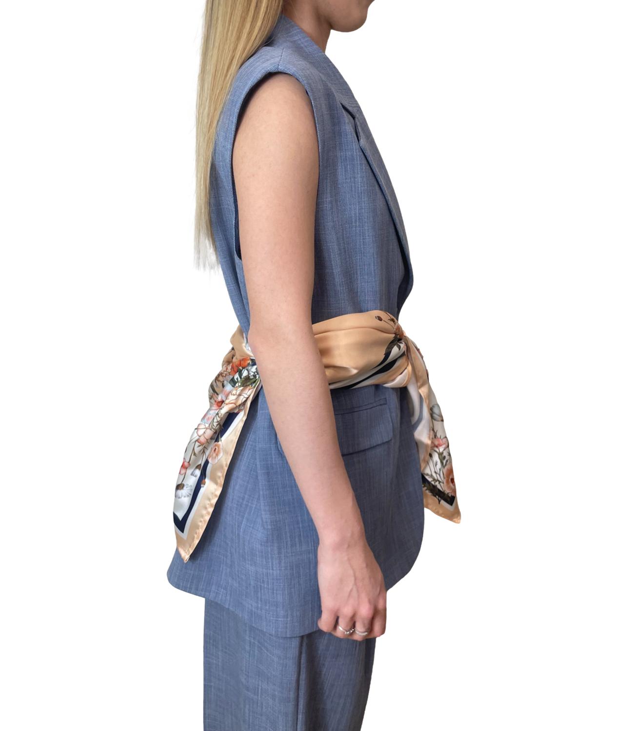 Liu Jo Gilet Blu Effect Denim Donna