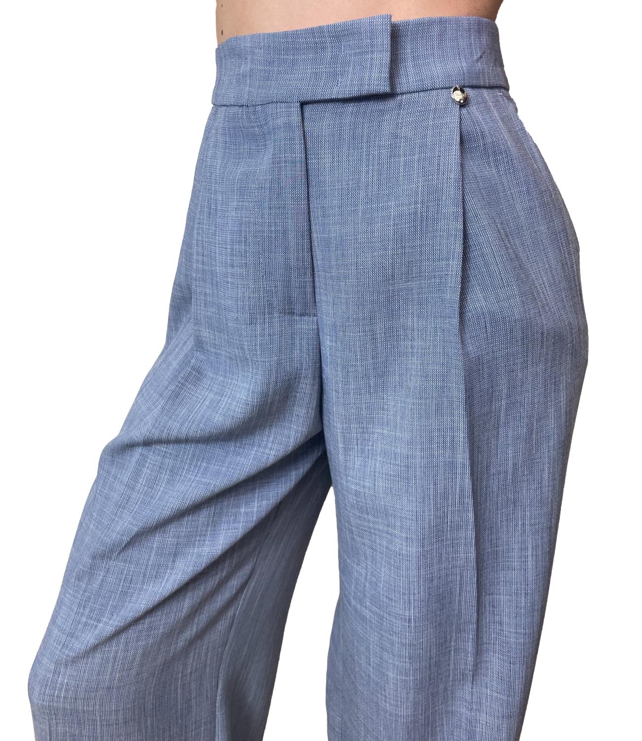 Liu Jo Pantalone Blu Effect Denim Donna
